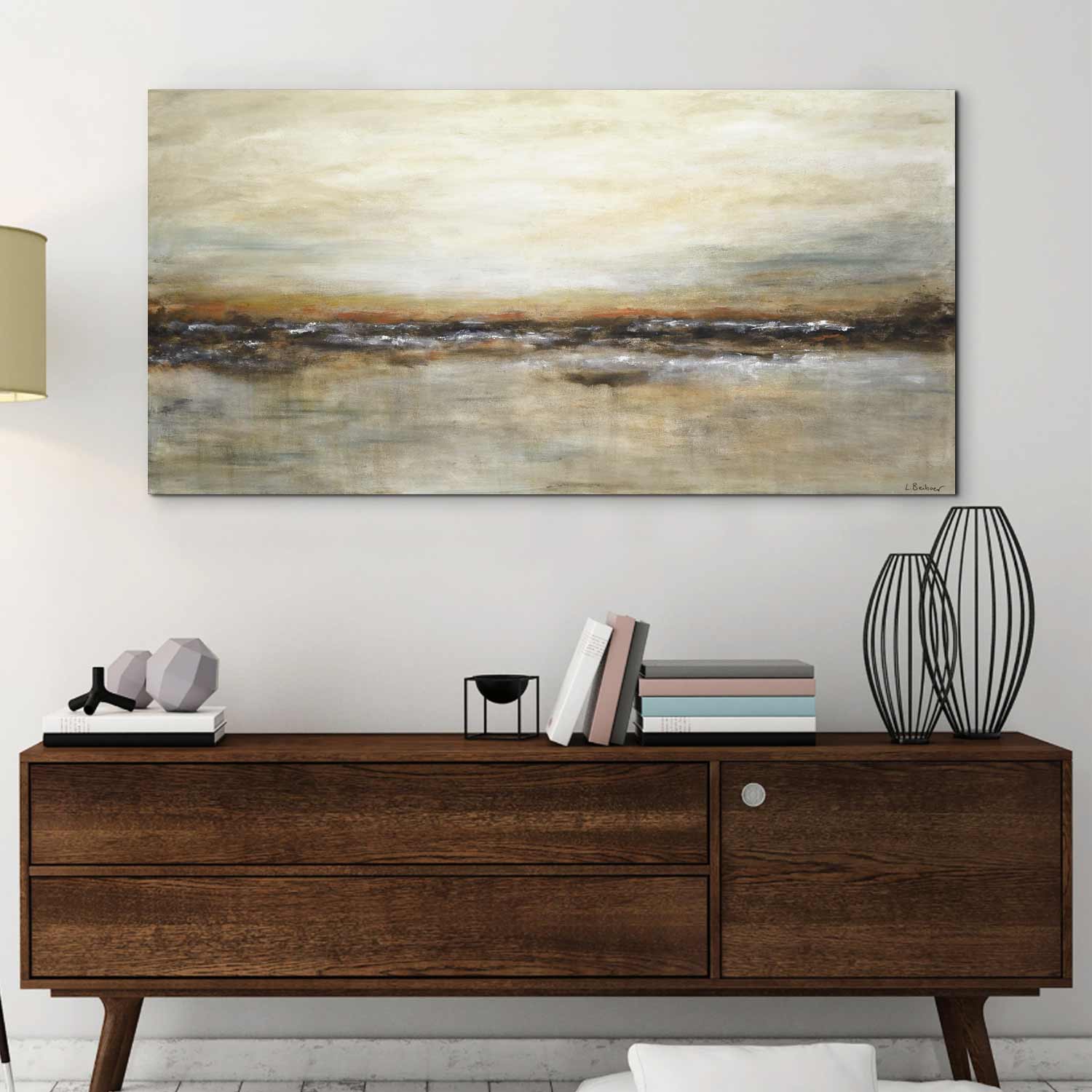 24x48 artwork earth tones brown sienna