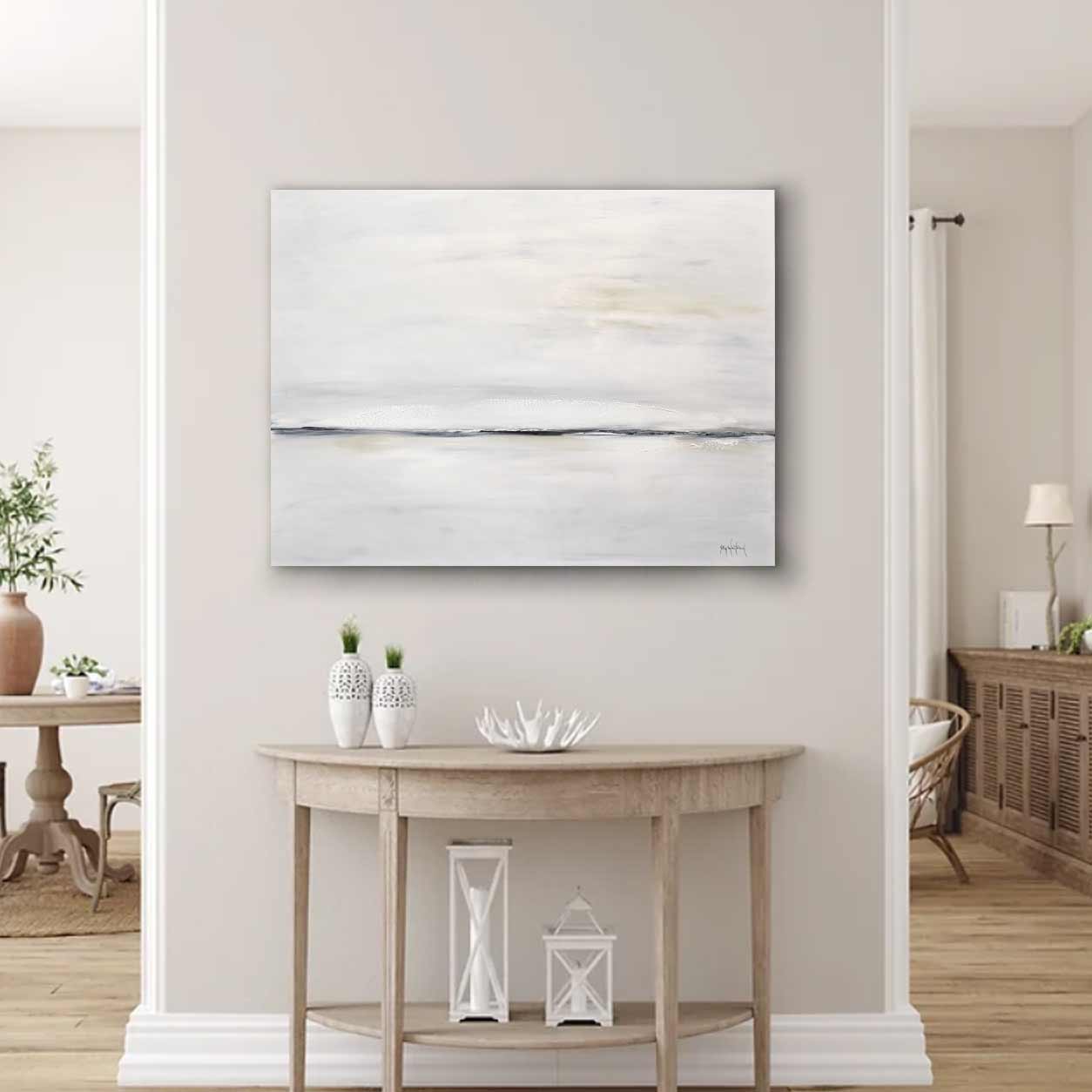 Original Minimalist Painting 30x40 on wall