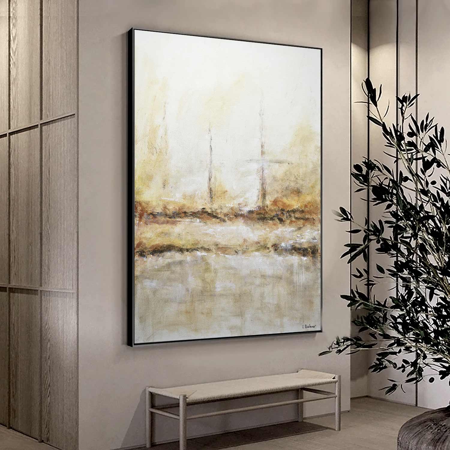 40x60 Wall Art For Living Room Contemporary Framed Abstract Bright Piece