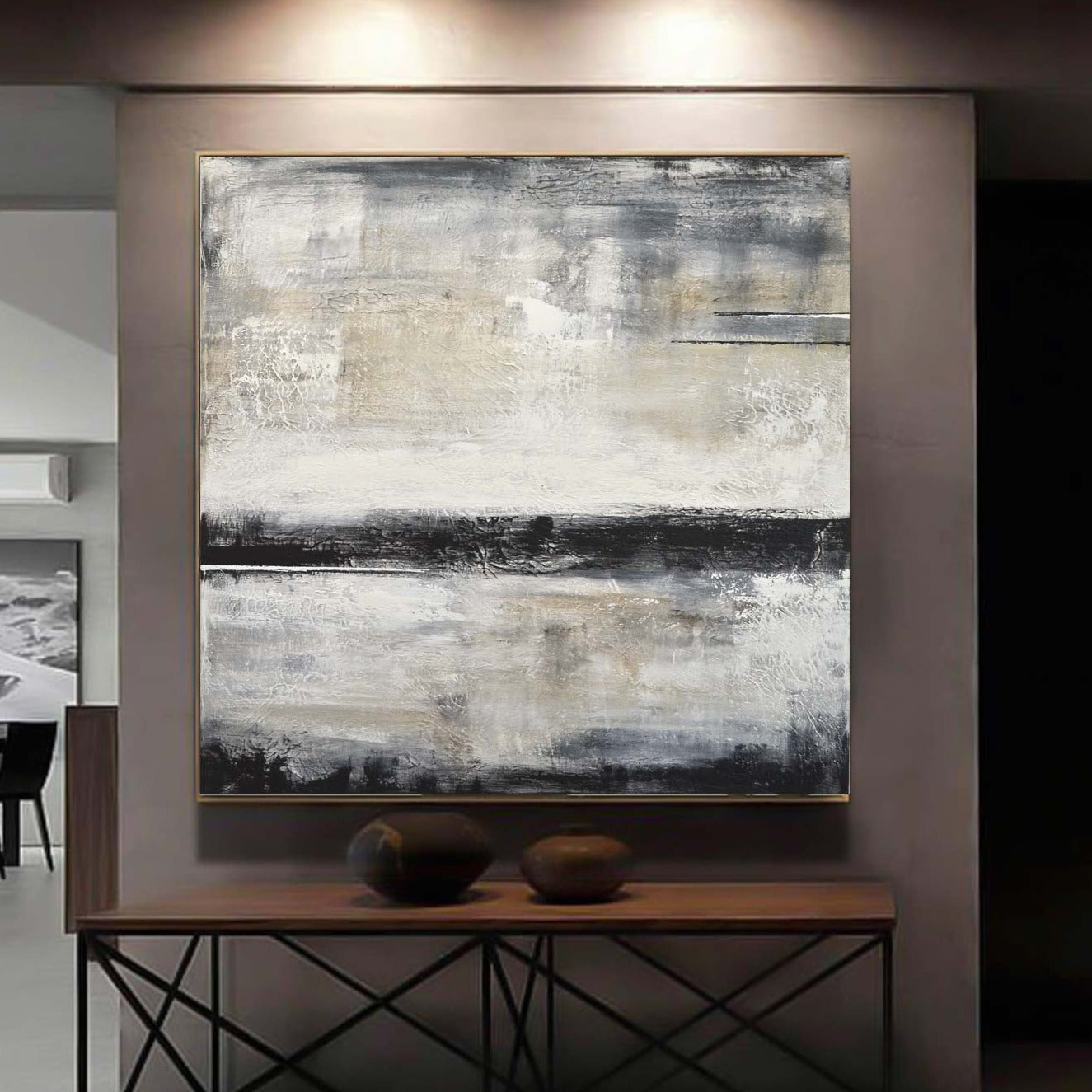 48x48 large painting square contemporary