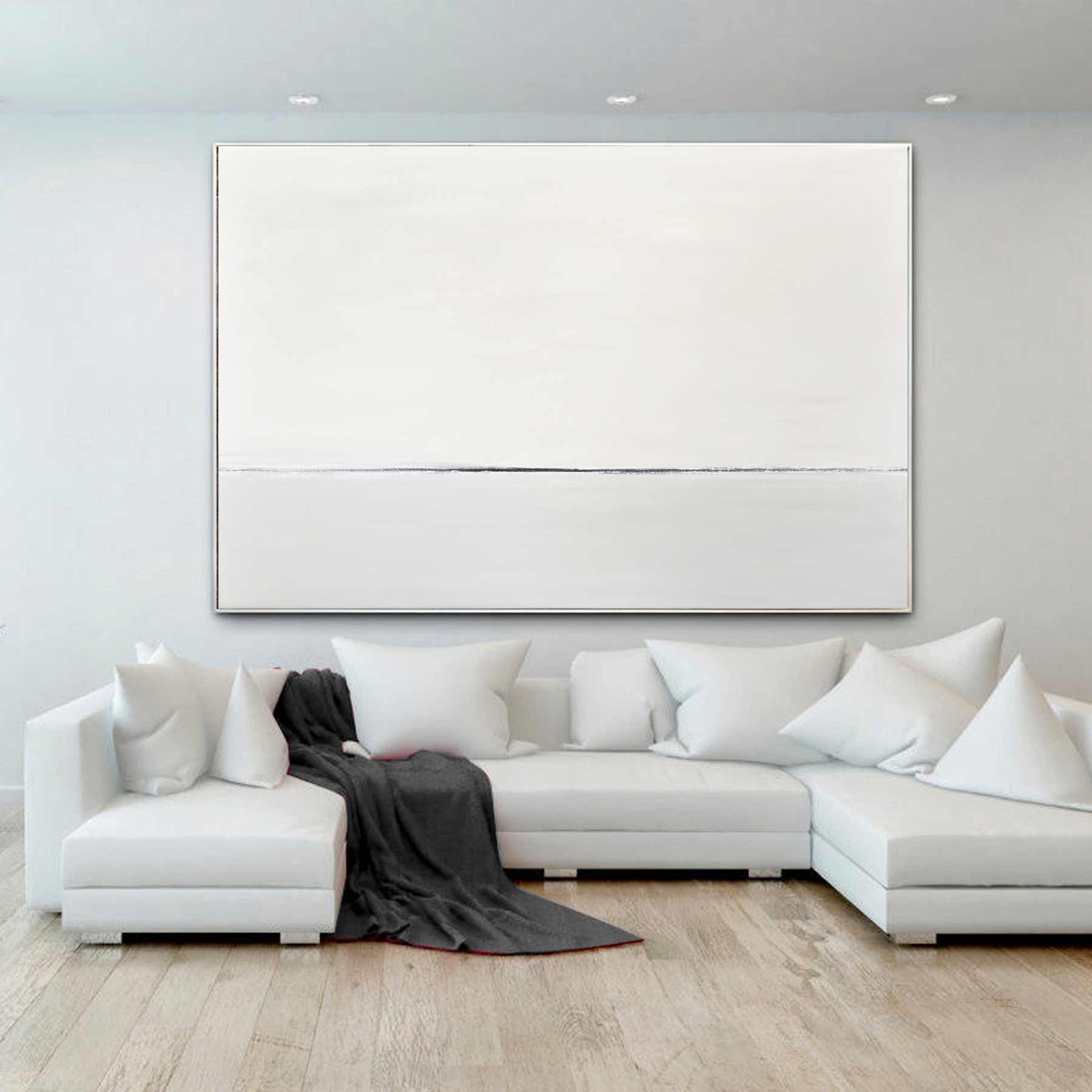 Easy Serene Soft Painting Explore Modern Art Rectangular Frame