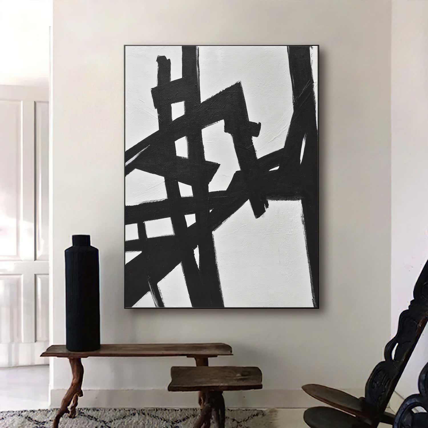 Kline Inspired Tribute Wall Painting