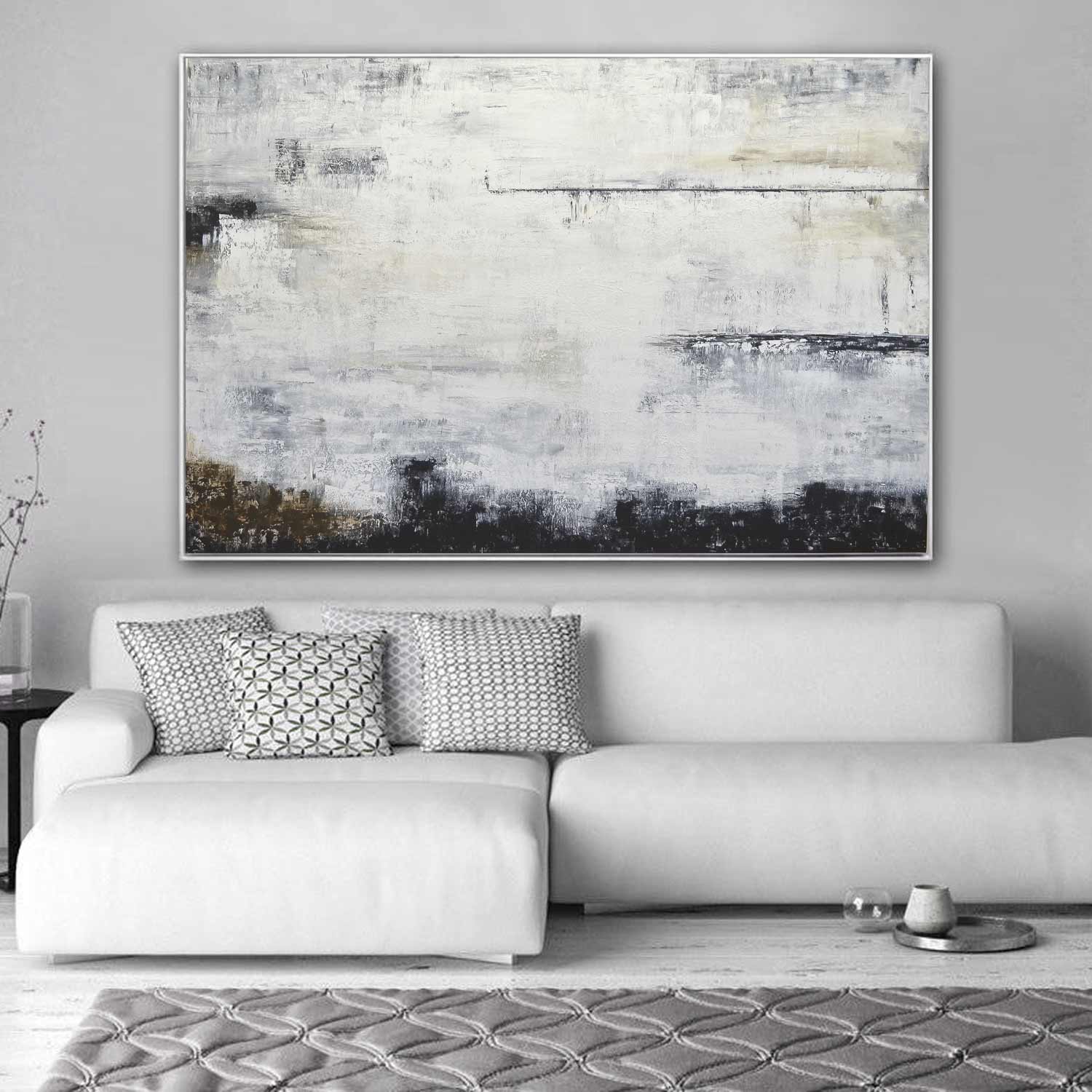 Large Piece Of Artwork For Office Wall Space Painting Brushwork