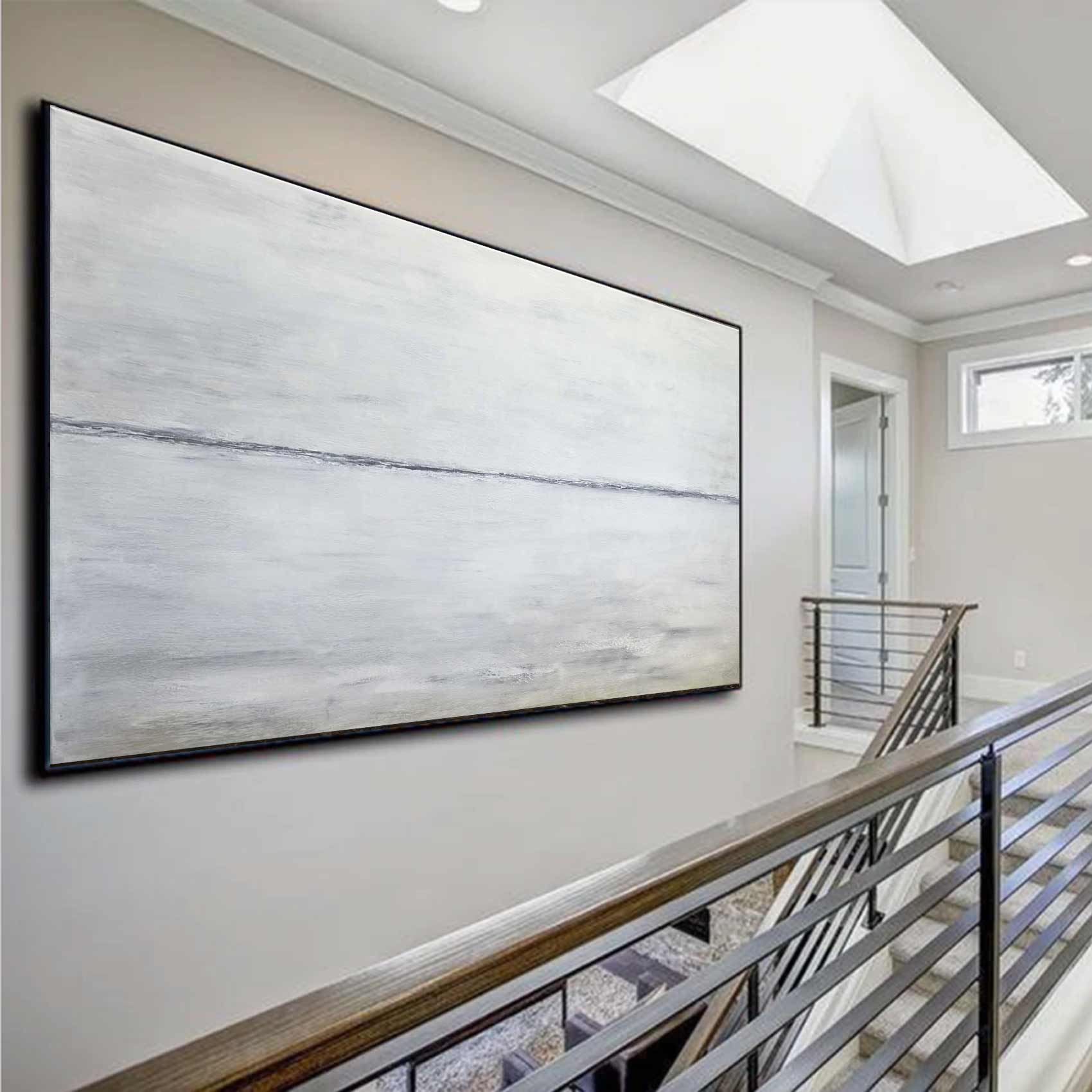 Light Painting Minimal Long Wide Easy Art Large Scale Canvas