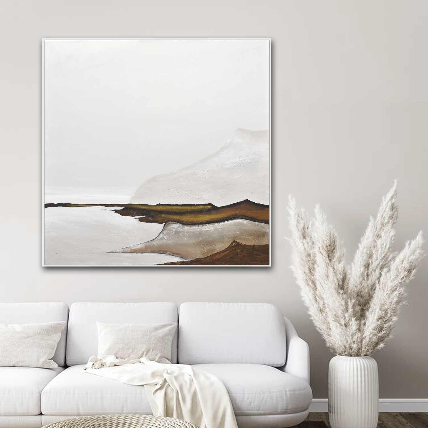 Minimalist Wall Art Cove Mountains Painting Trending Art