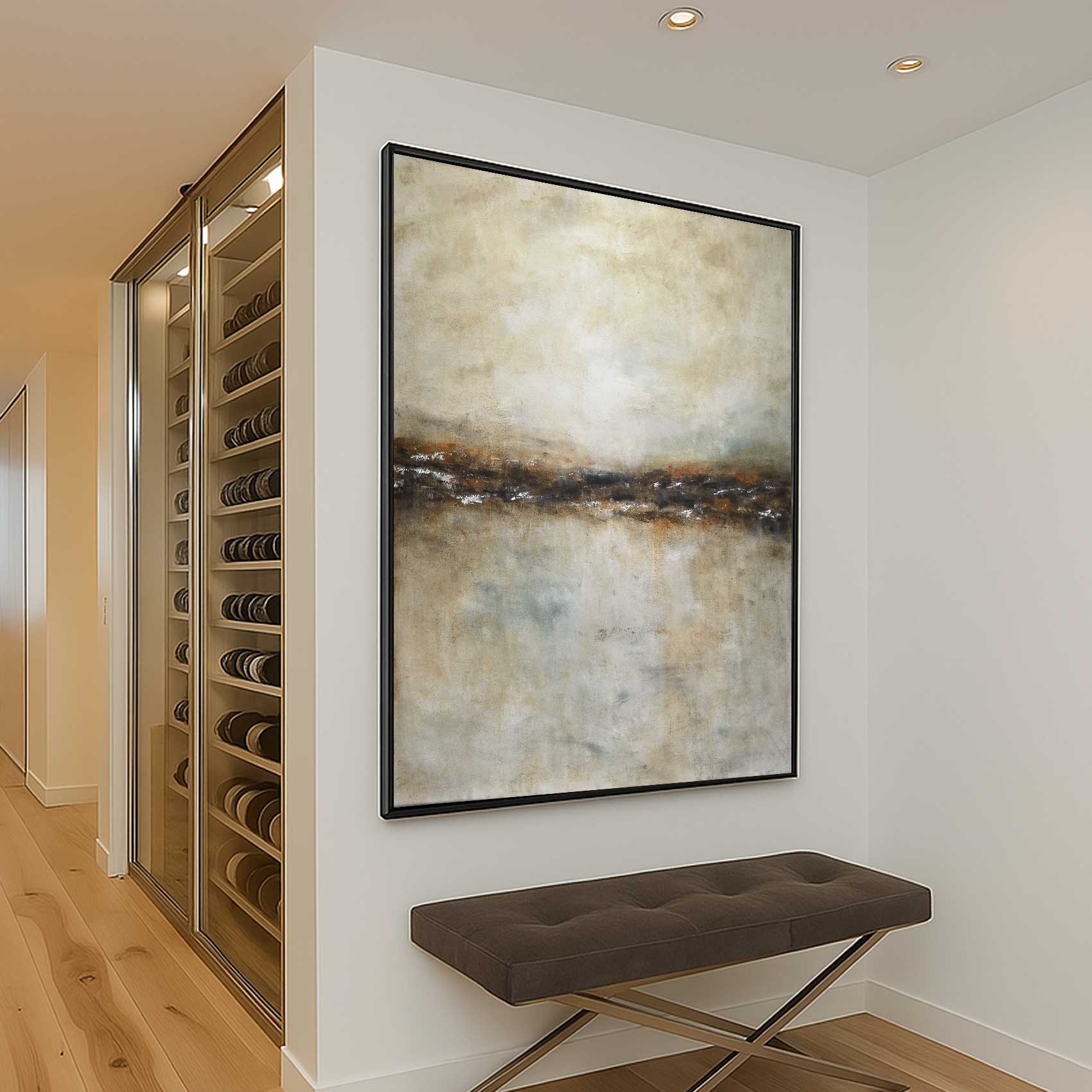 wine cellar art Brown Wall Art Muted Colors For Entryway Hallway Art Gallery wine cellar