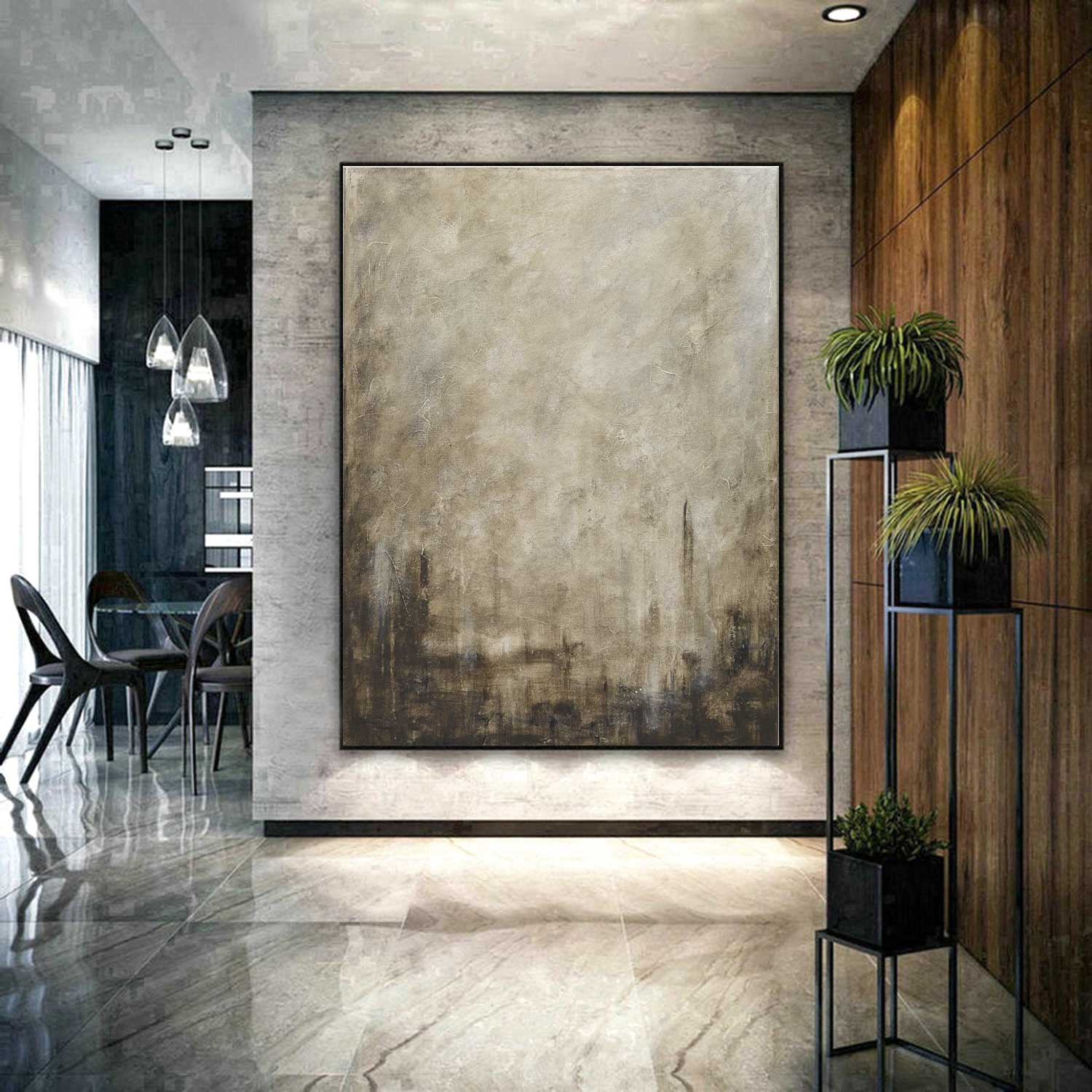 vertical earth tones painting
