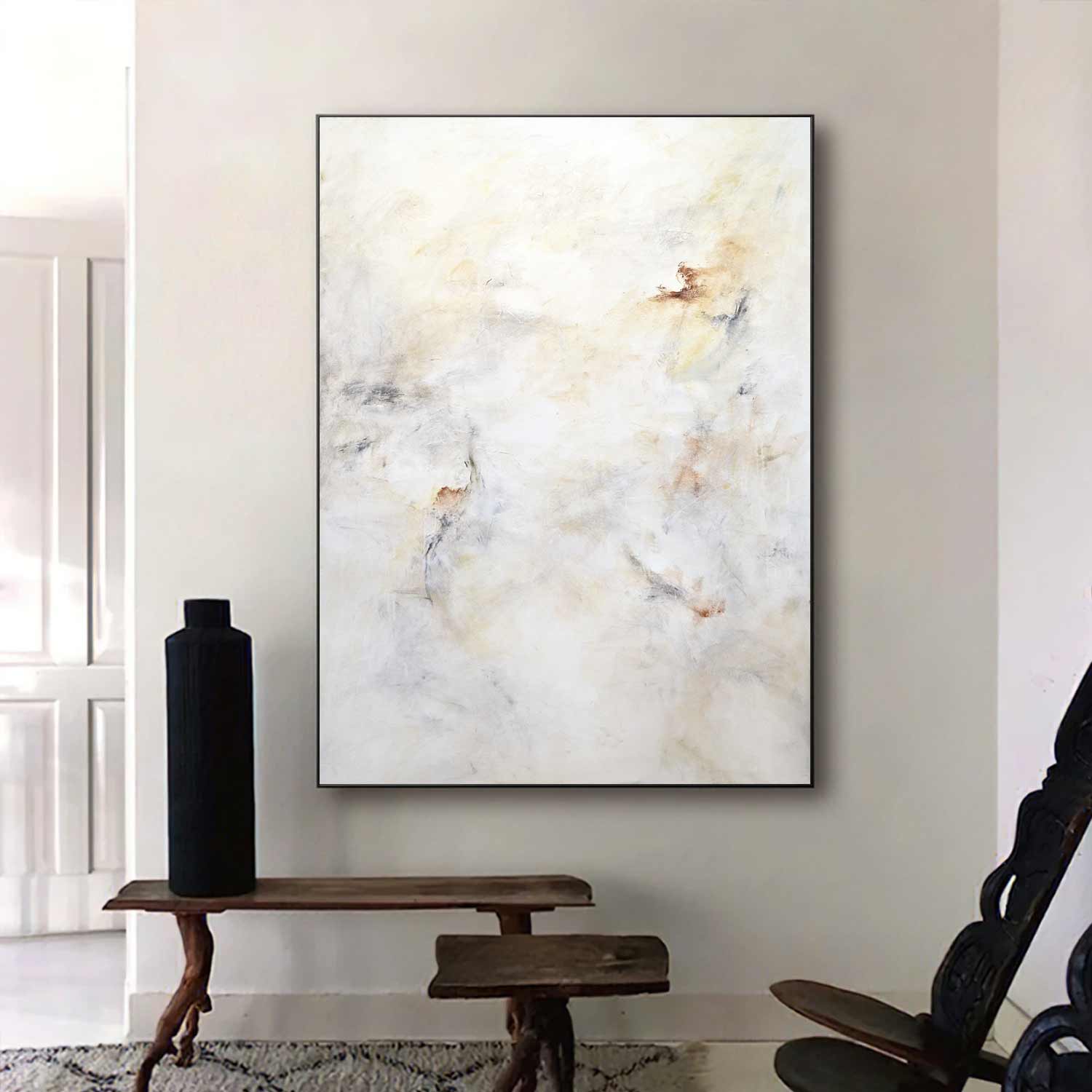 abstract painting natural colors