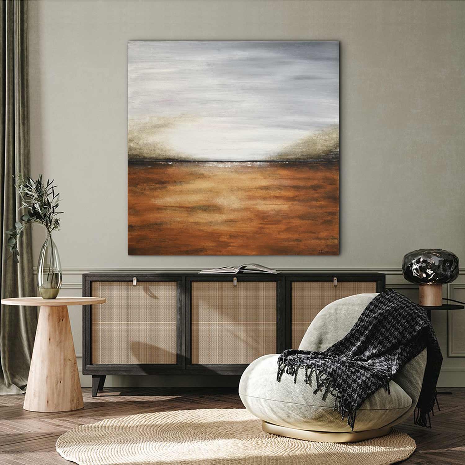 abstract painting landscape oil