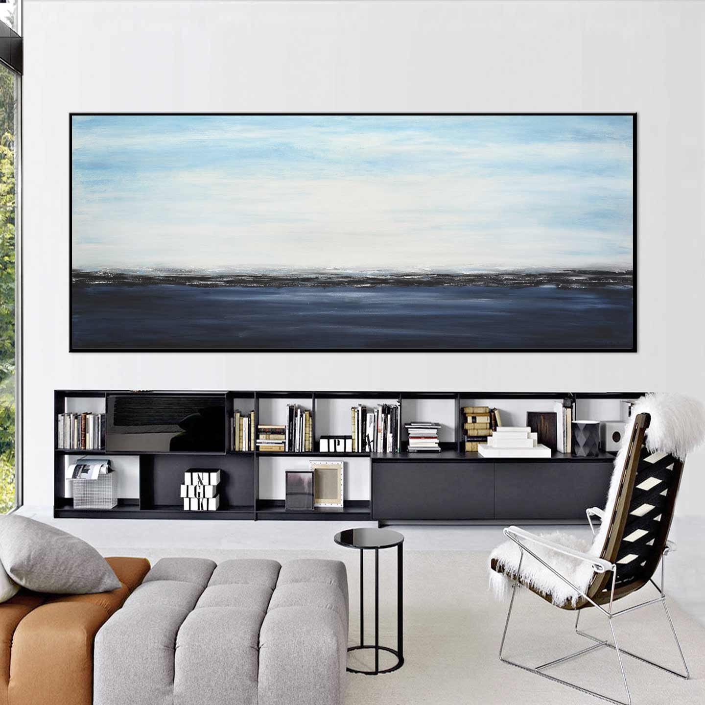 deep blue ocean seascape