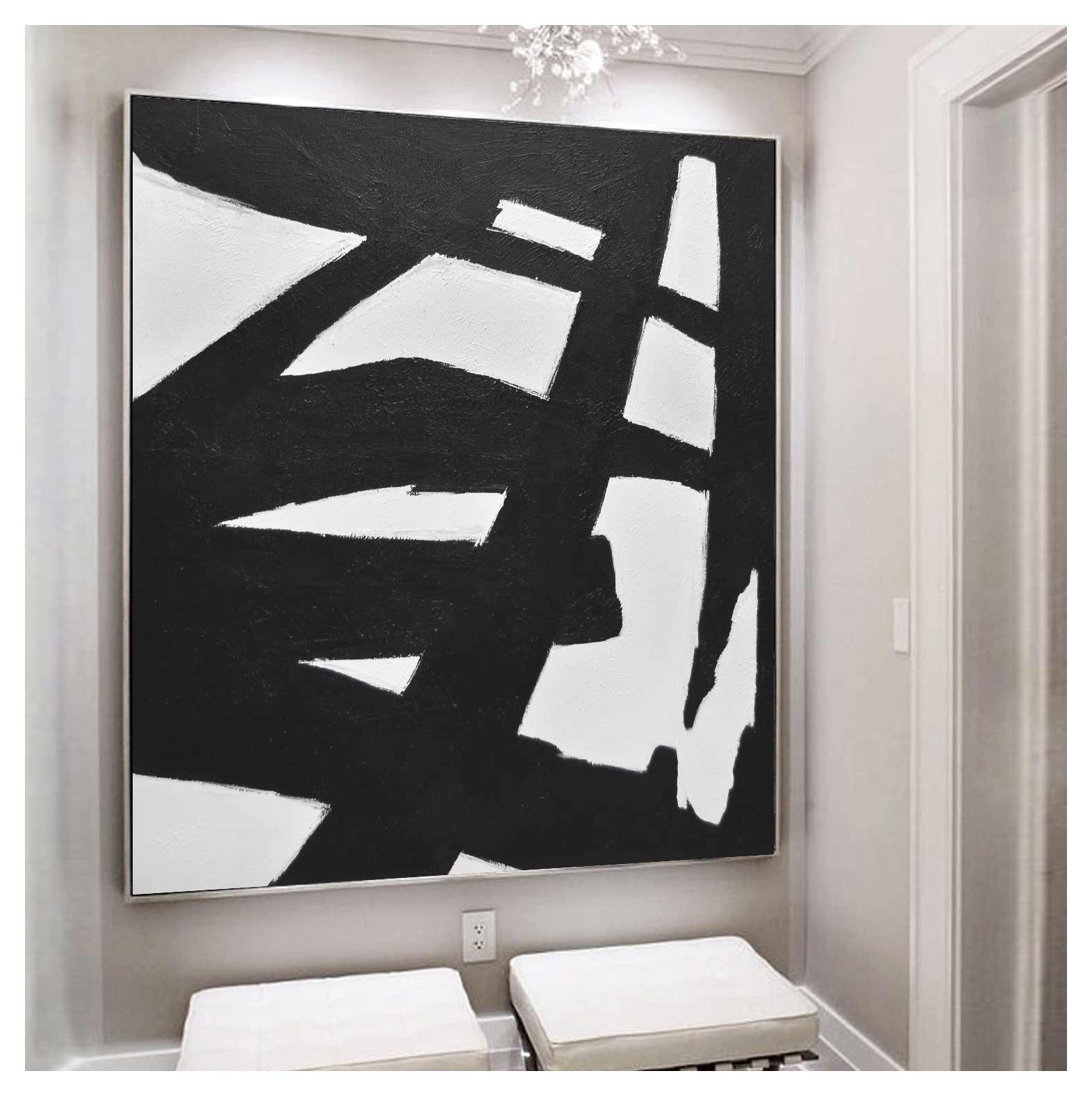 geometric abstract painting