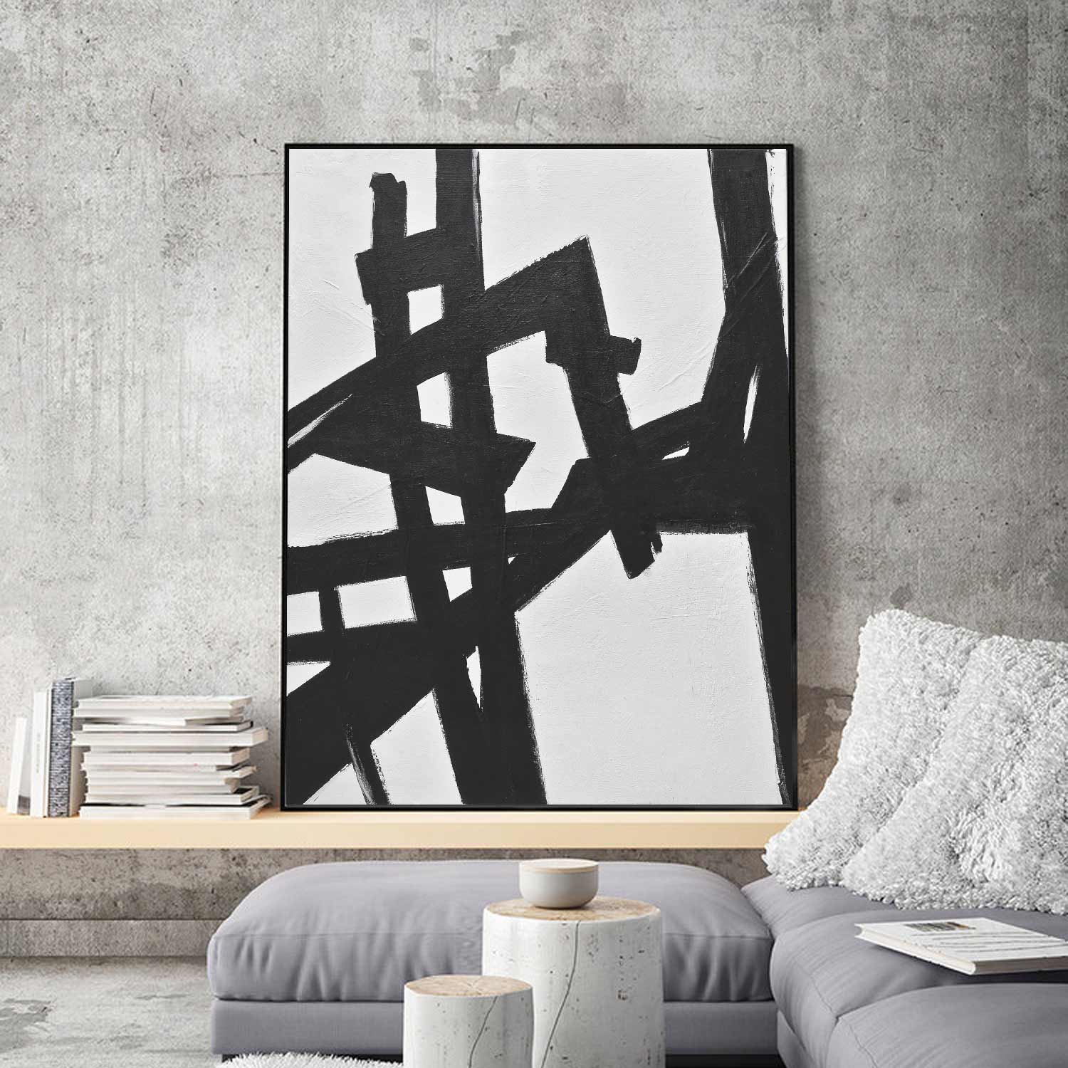 Kline Inspired Tribute Wall Painting