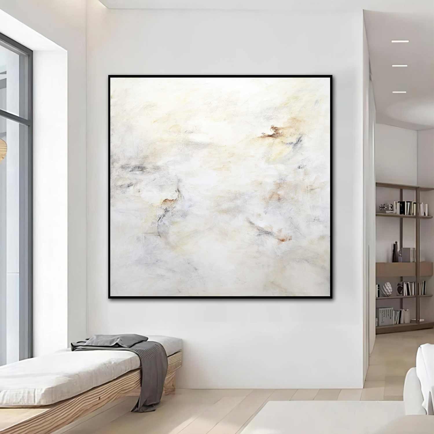 uncluttered artwork minimal neutrals