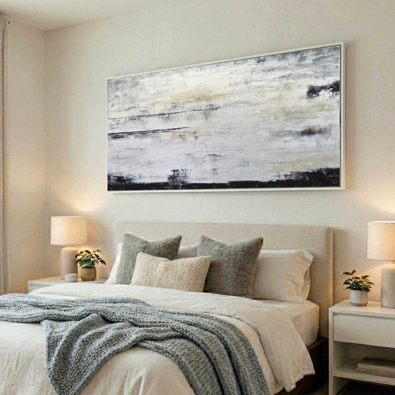 bedroom Modern Painting Above Couch For Living Room Wall Art On Canvas