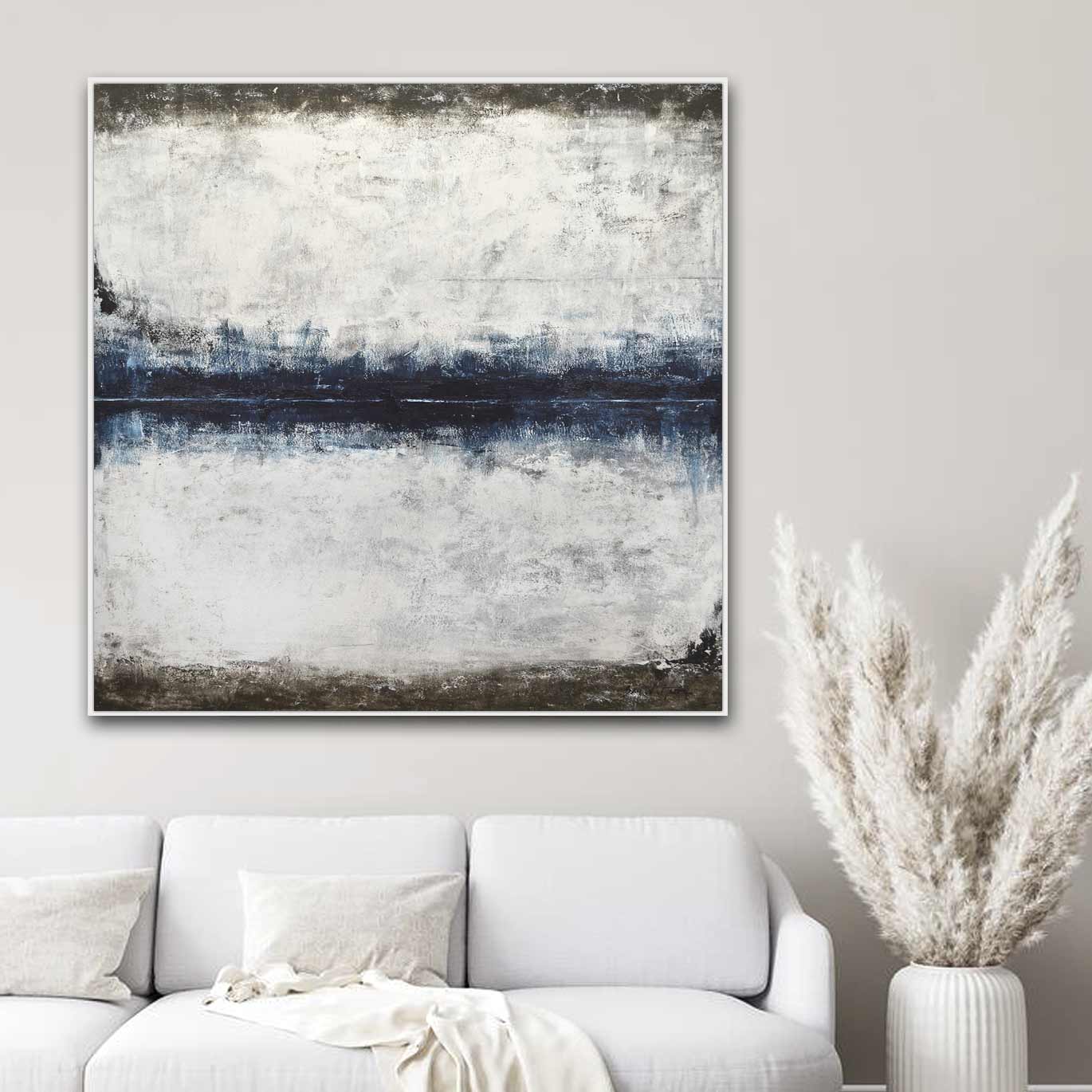 contemporary art blue brown