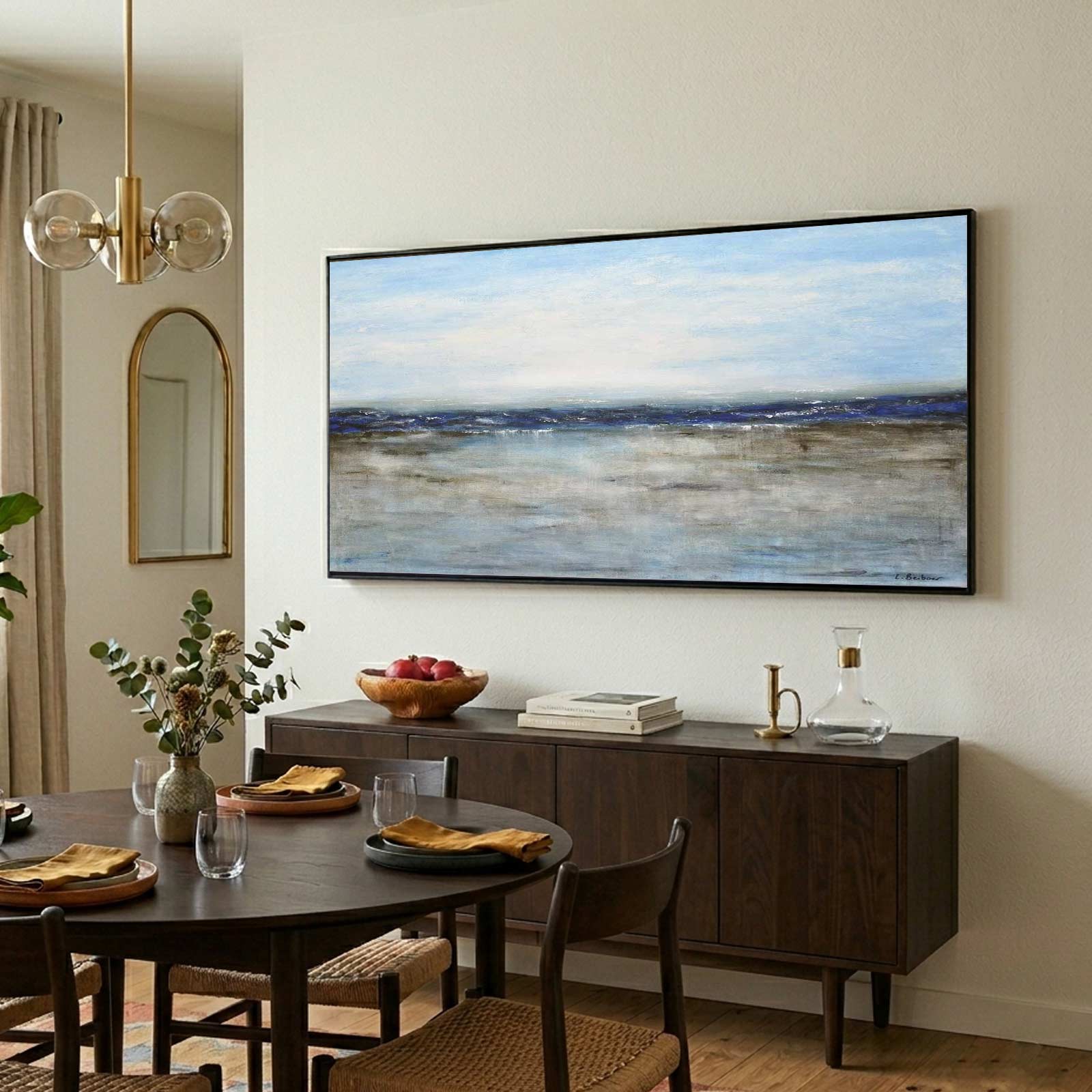 modern painting for dining room