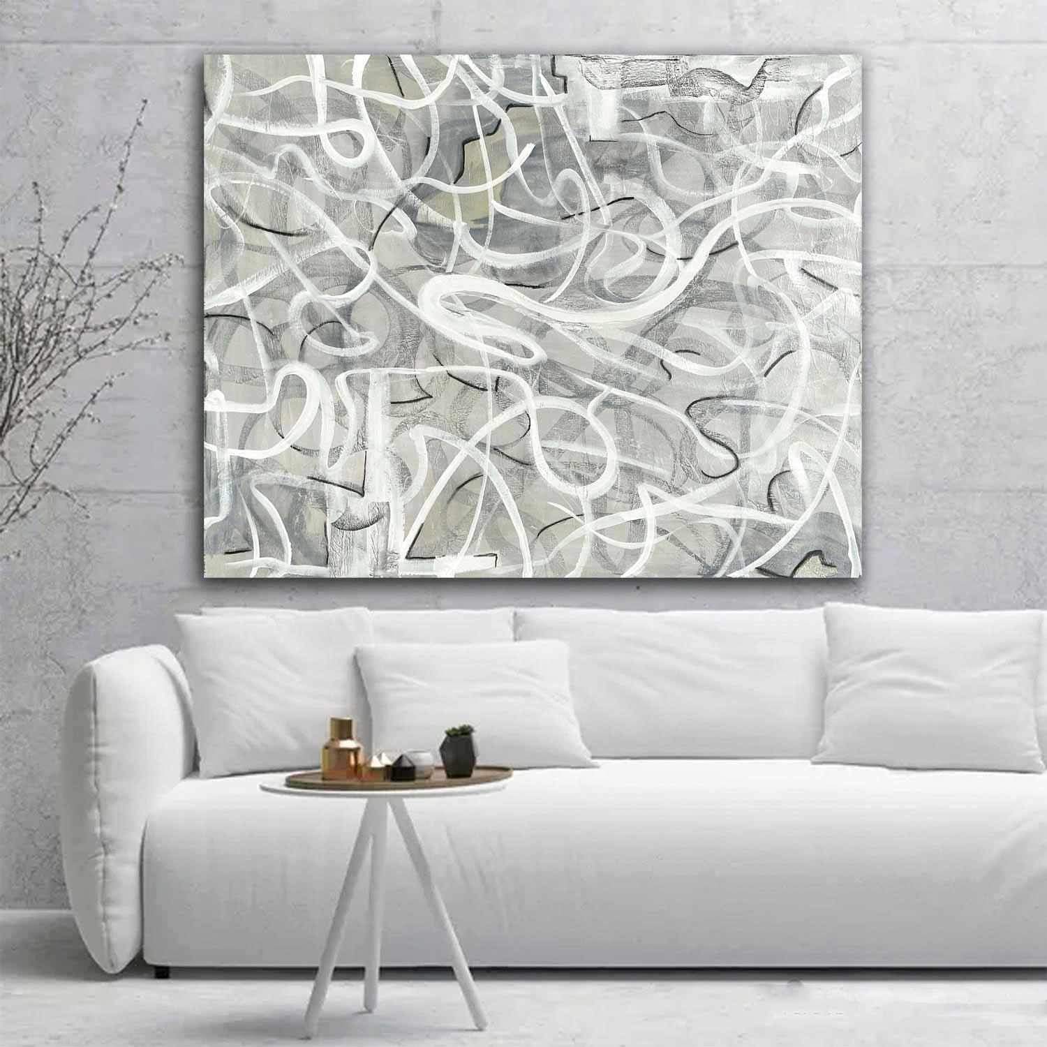 abstract high end painting elevate art gallery