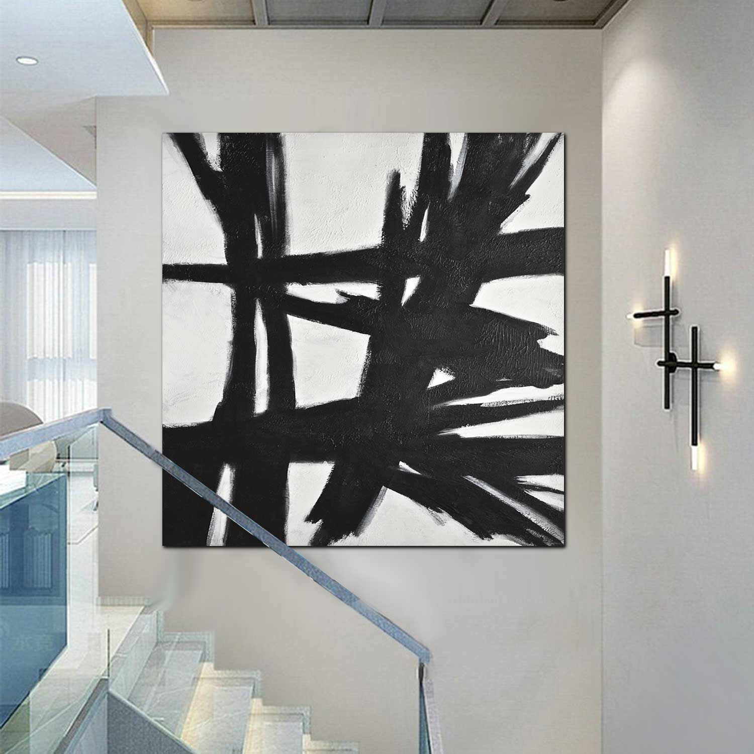 black and white art kline stye