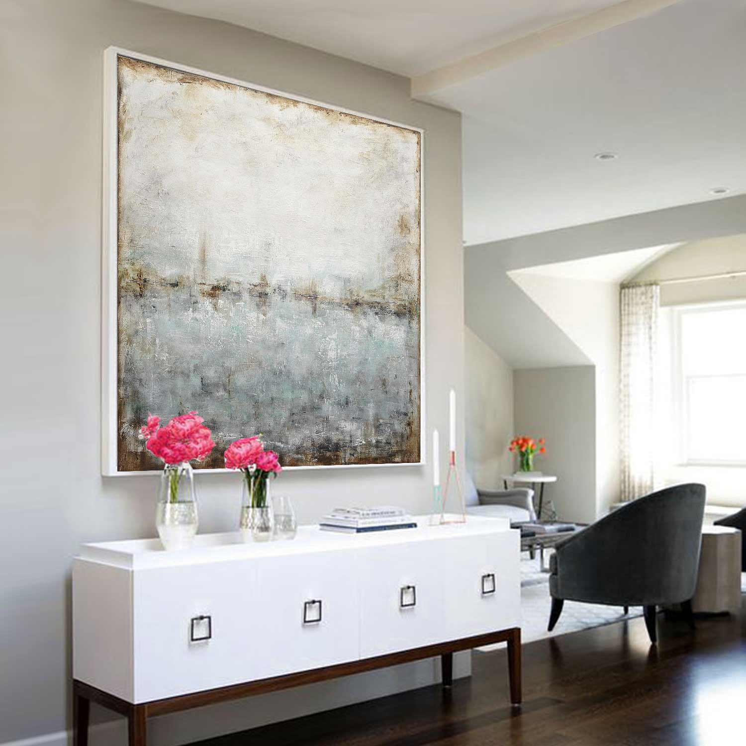 large square painting