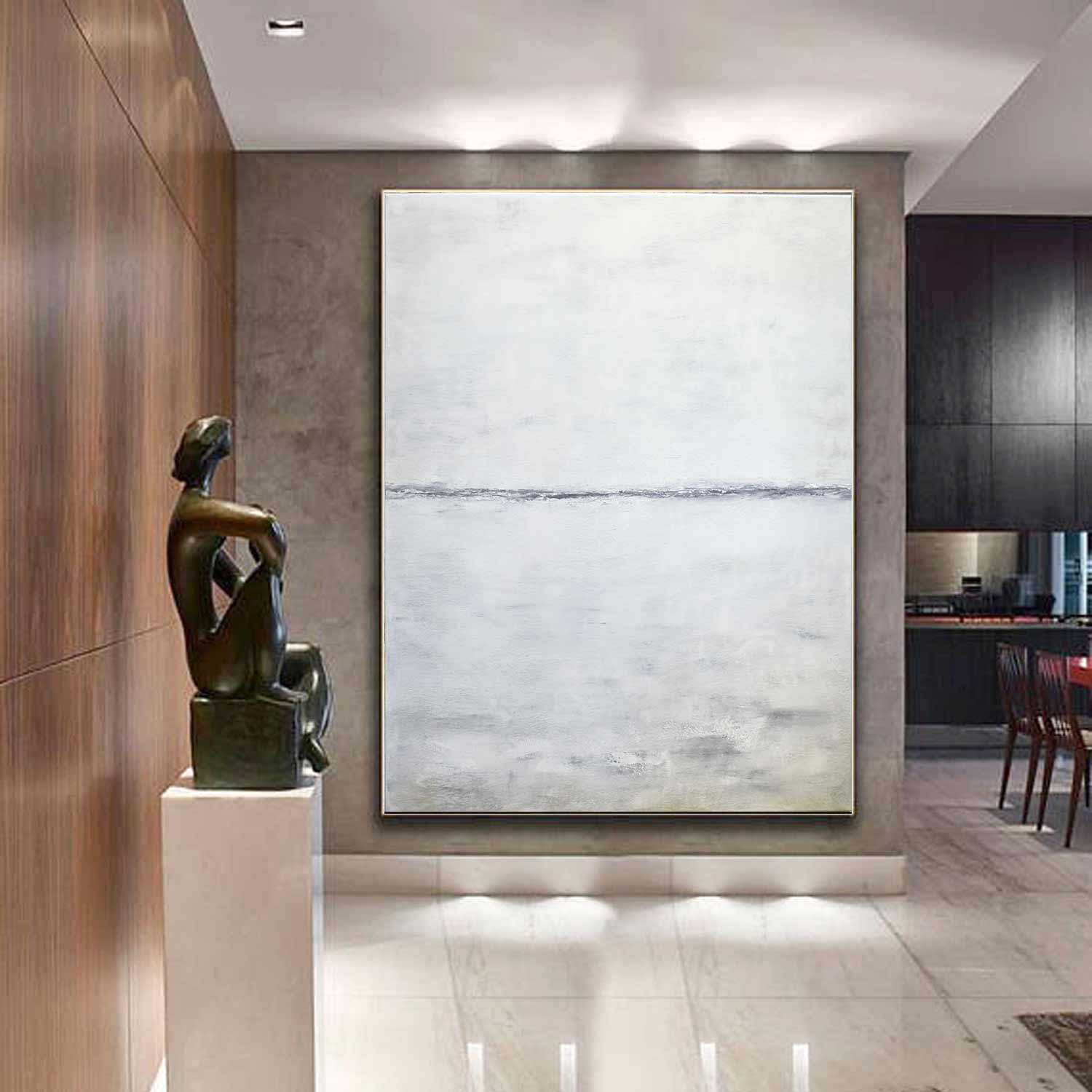 light painting soft contemporary on canvas