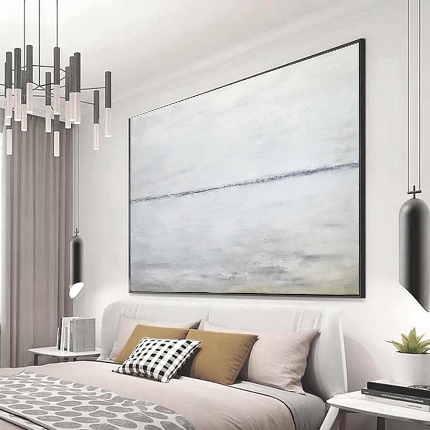 light minimal landscape art