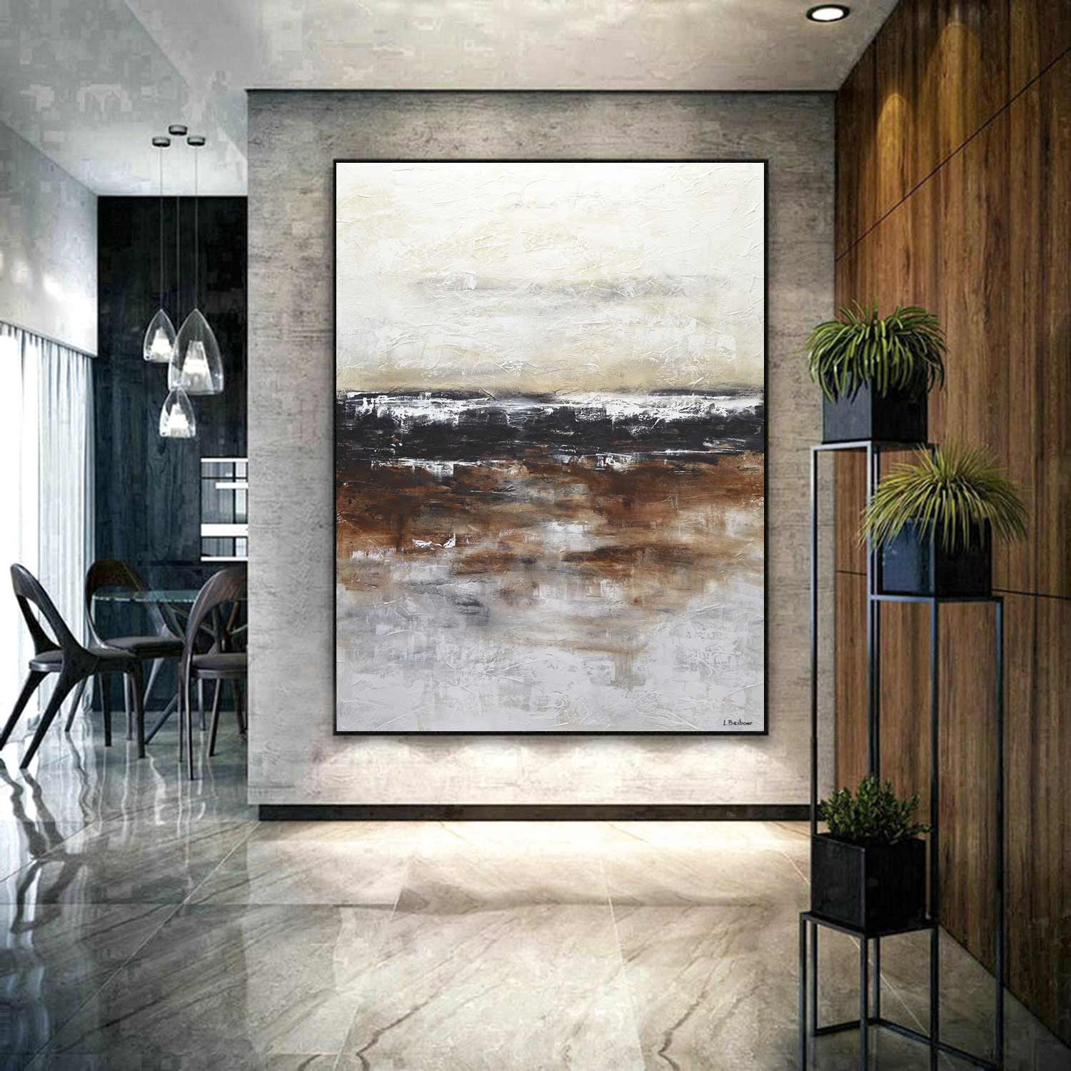 textured oil painting handmade