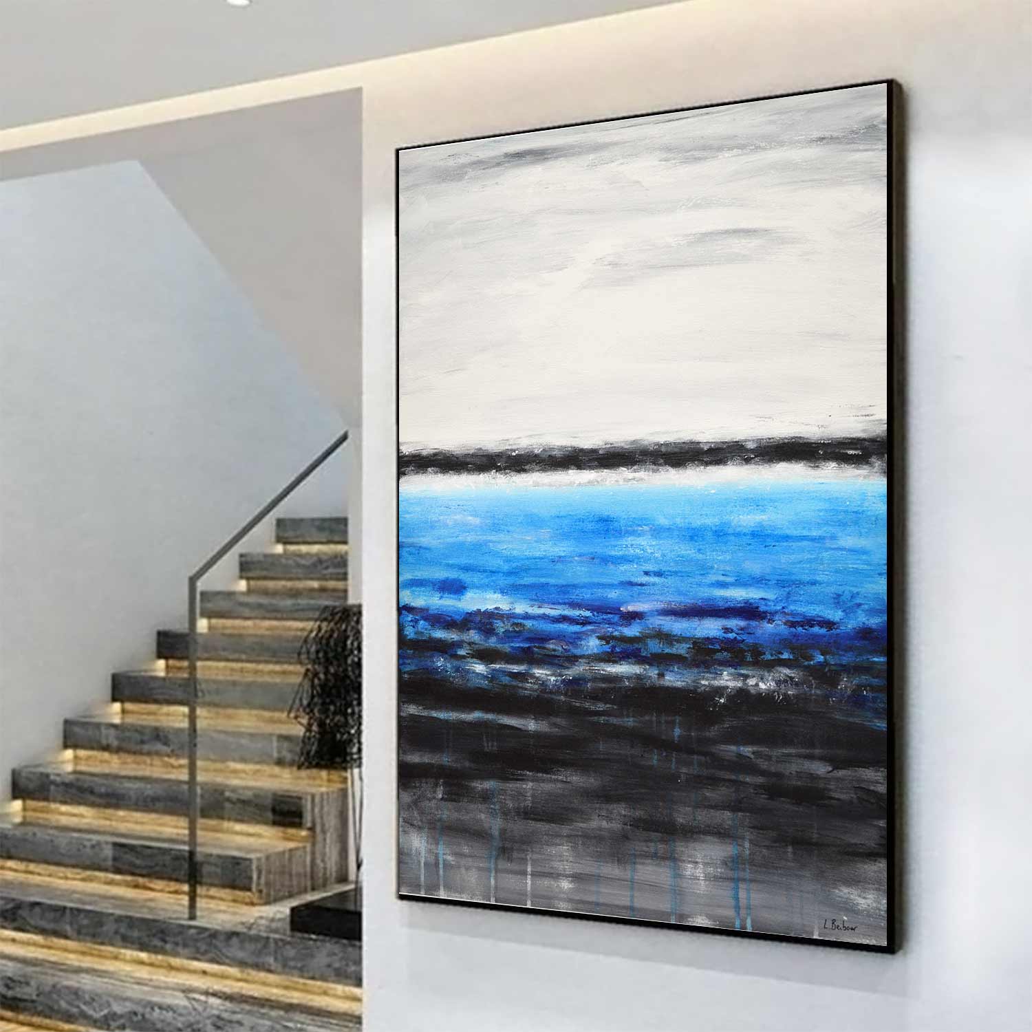 handmade horizon oil painting abstract art
