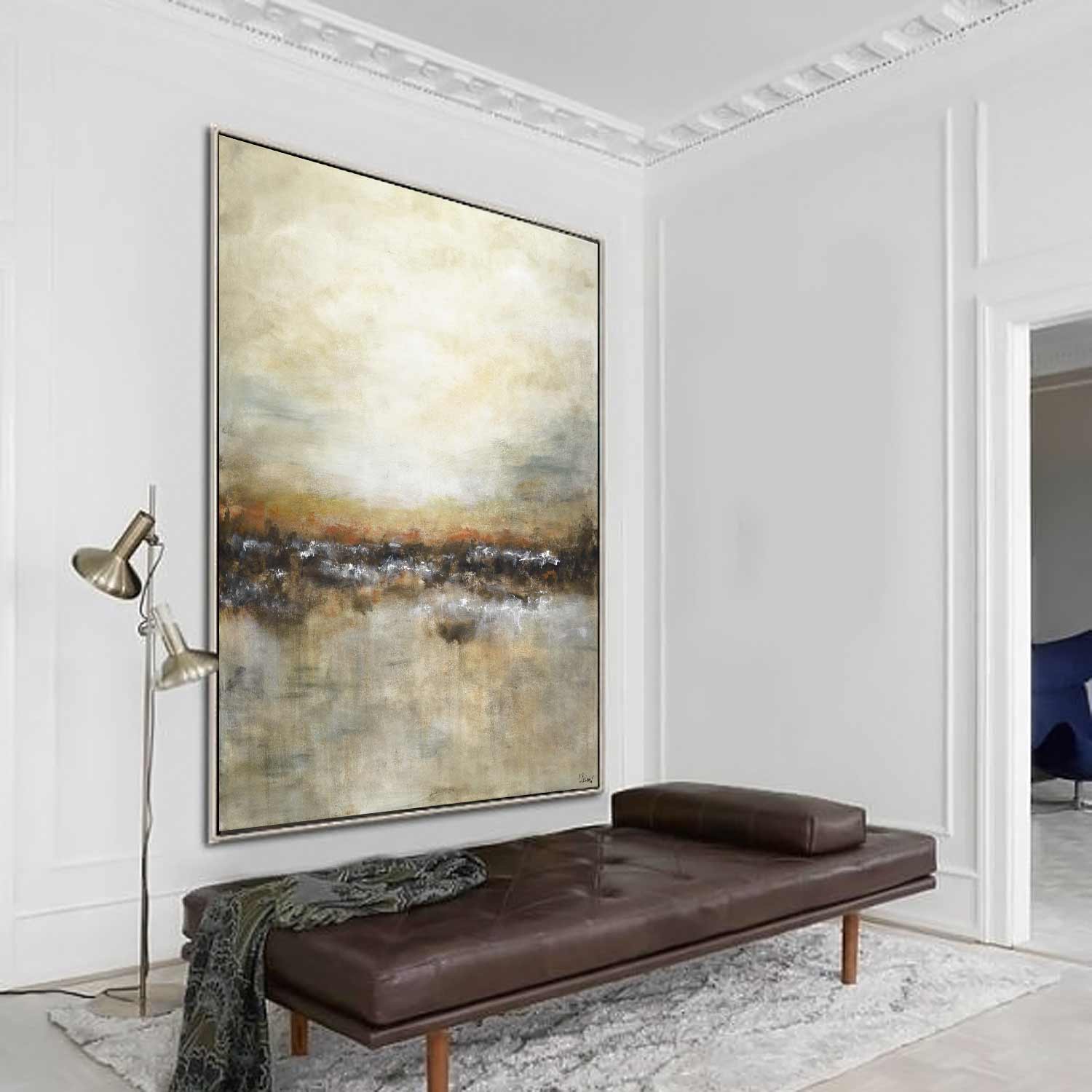 original vertical abstract painting