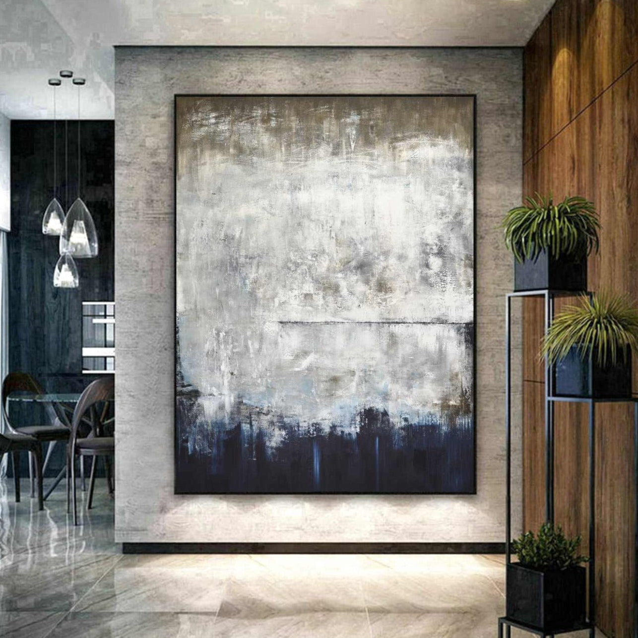 original large contemporary painting vertical