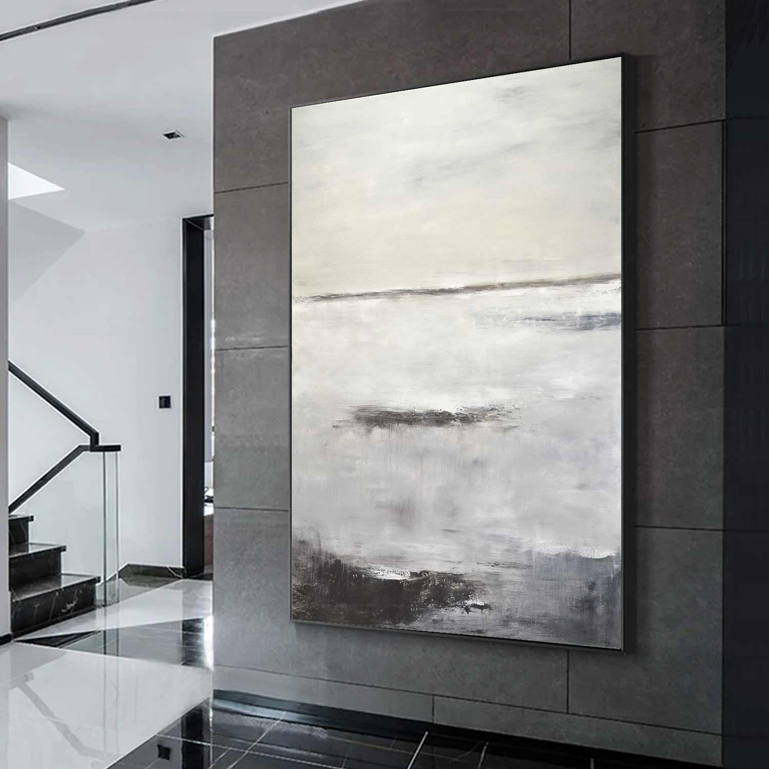 abstract Art For Luxury Home Muted Colors Beautiful Abstract Layered Painting