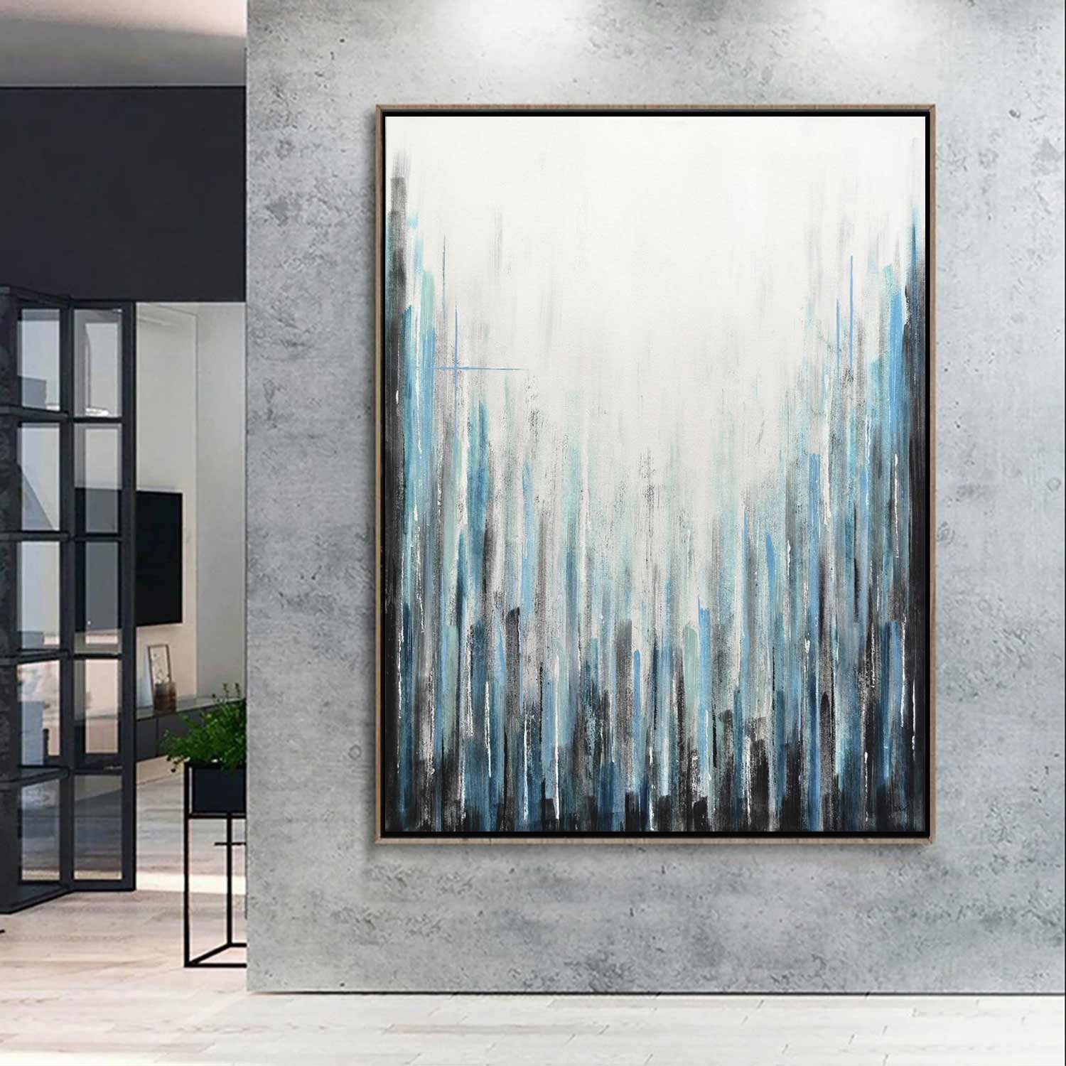 stripes painting modern geometric art