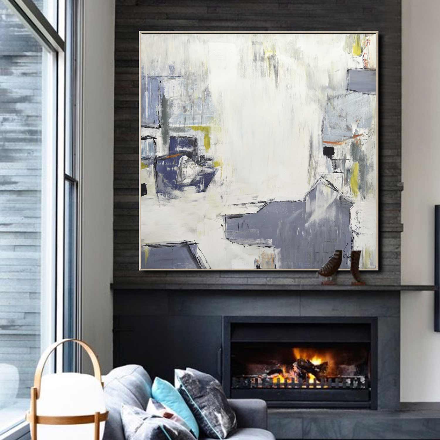 36x36 hand painted original abstract