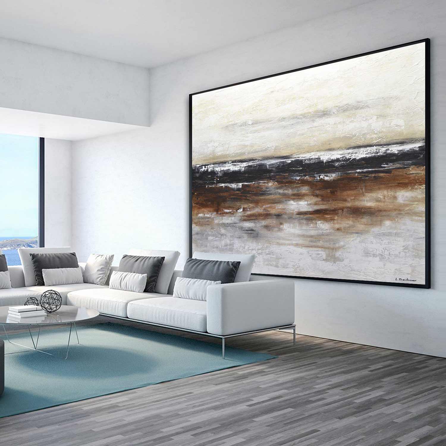 warm colors painting abstract