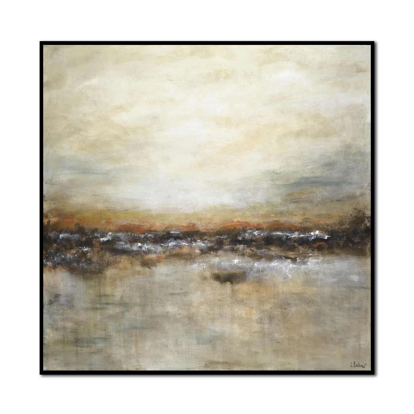 Abstract Painting Muted Colors Umber Trending Artwork By Original Designer