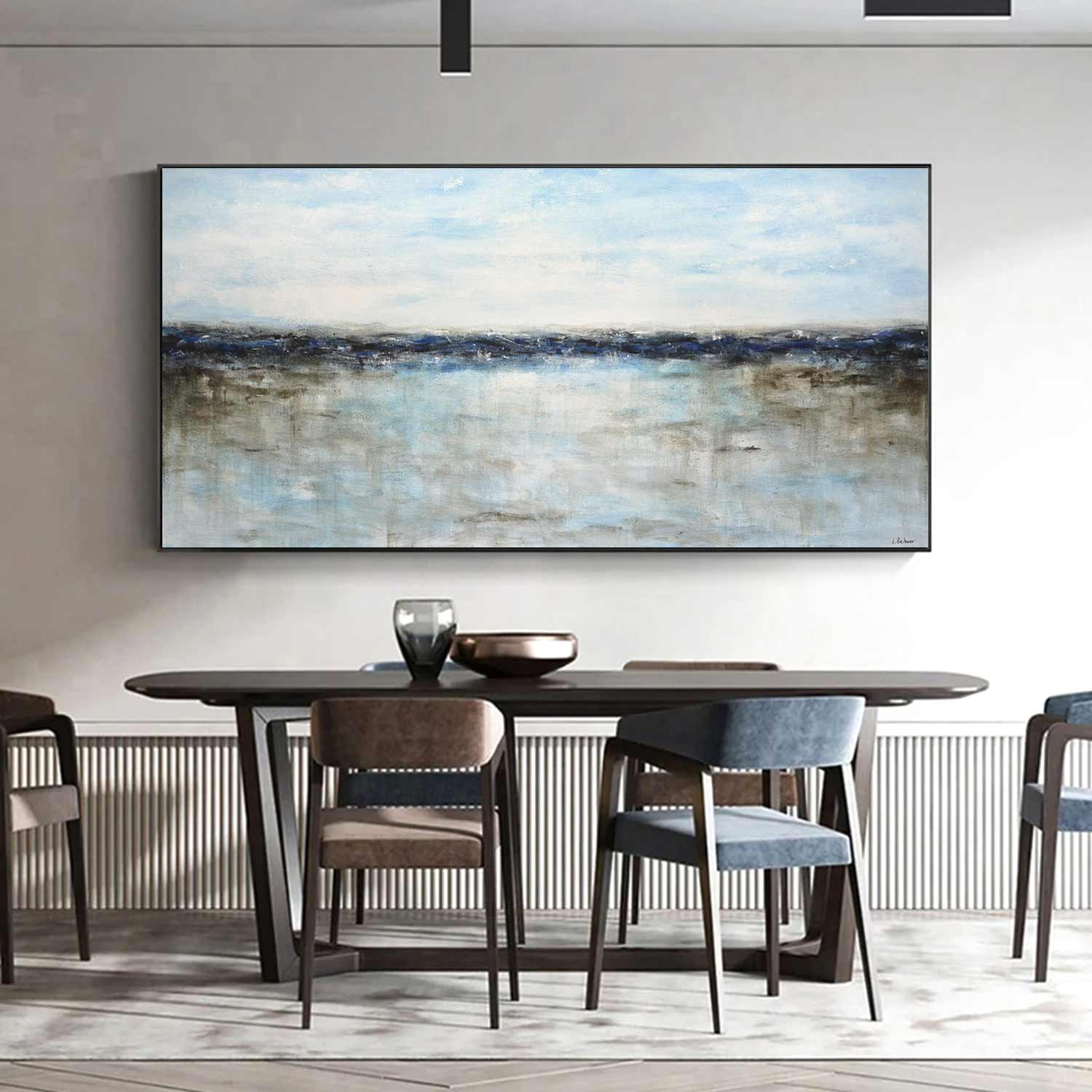 panoramic seascape blue art