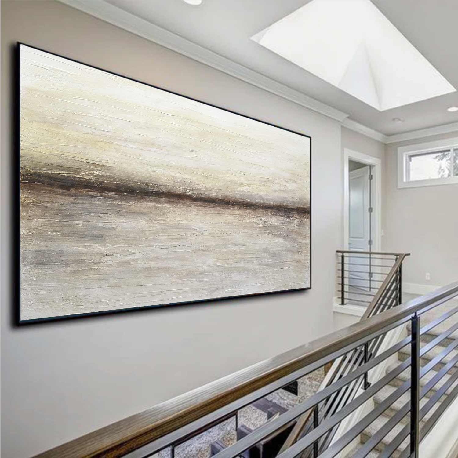 panoramic painting soothing landscape