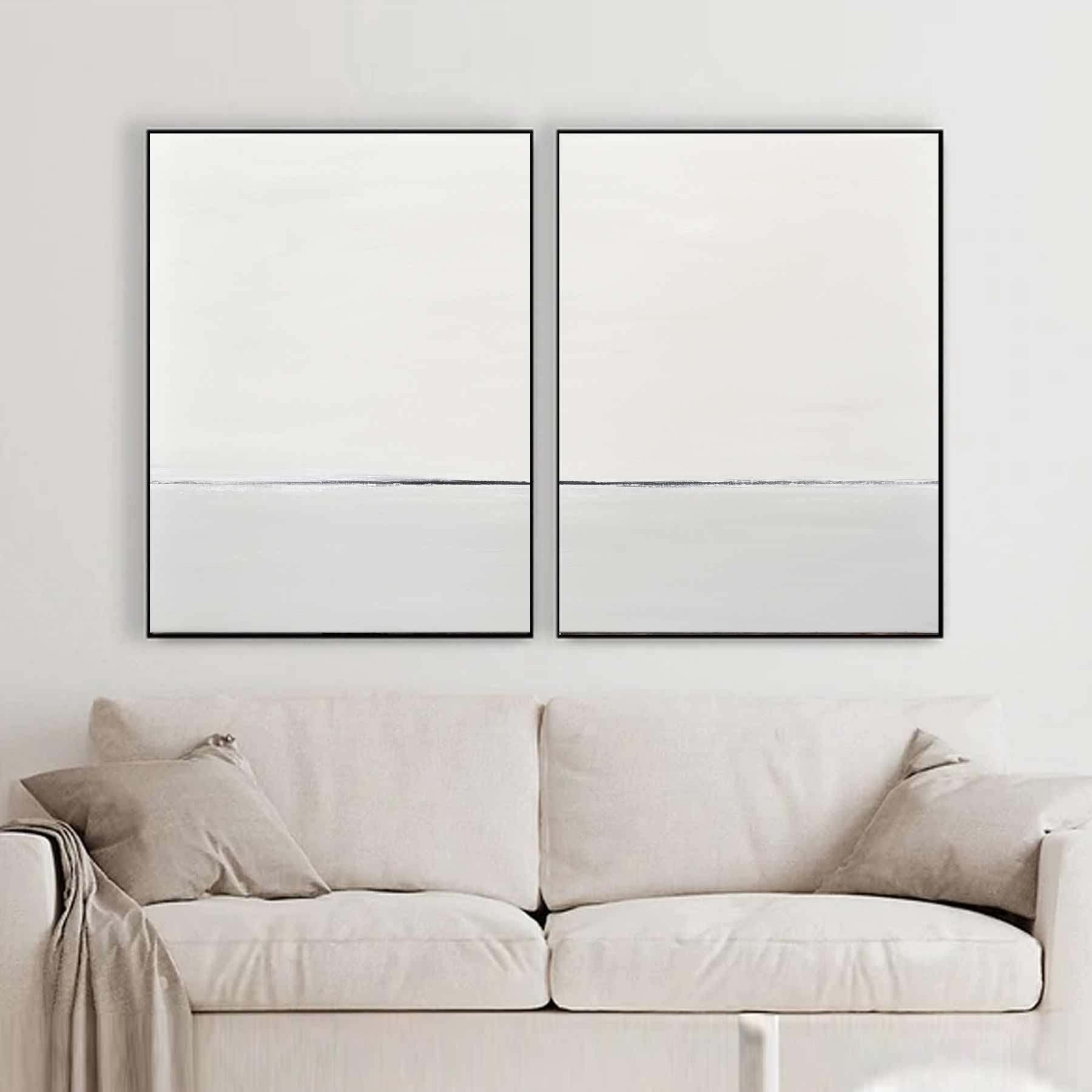 set of 2 Two Piece Art For Large Walls