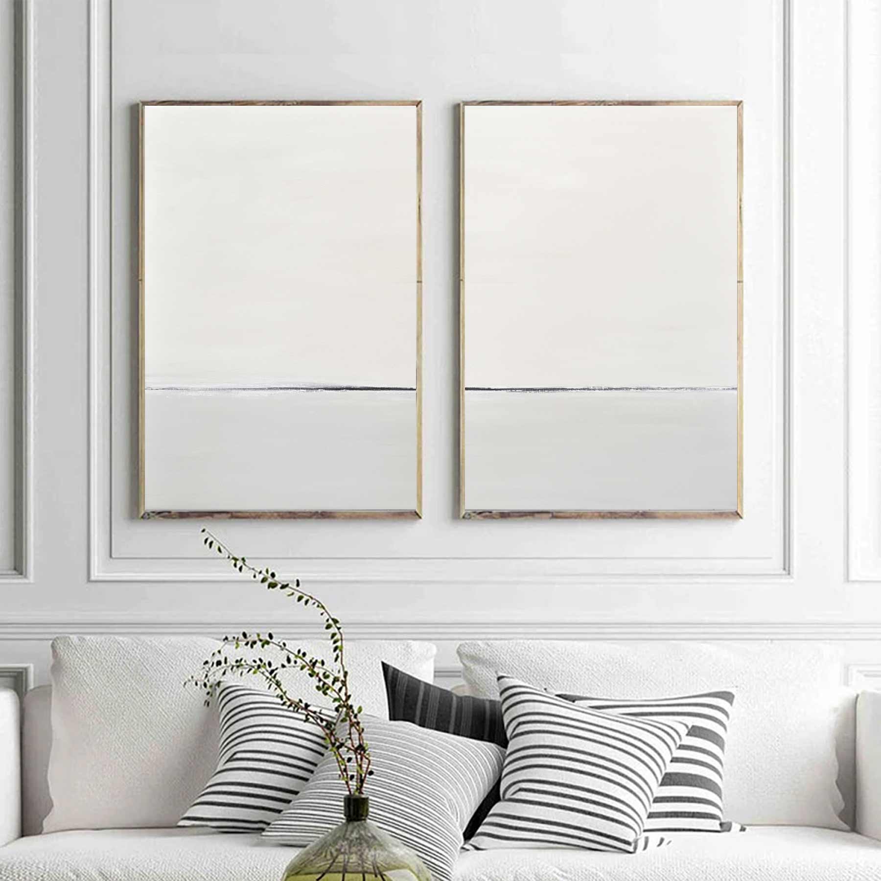 Double Piece Minimal Paintings set of two