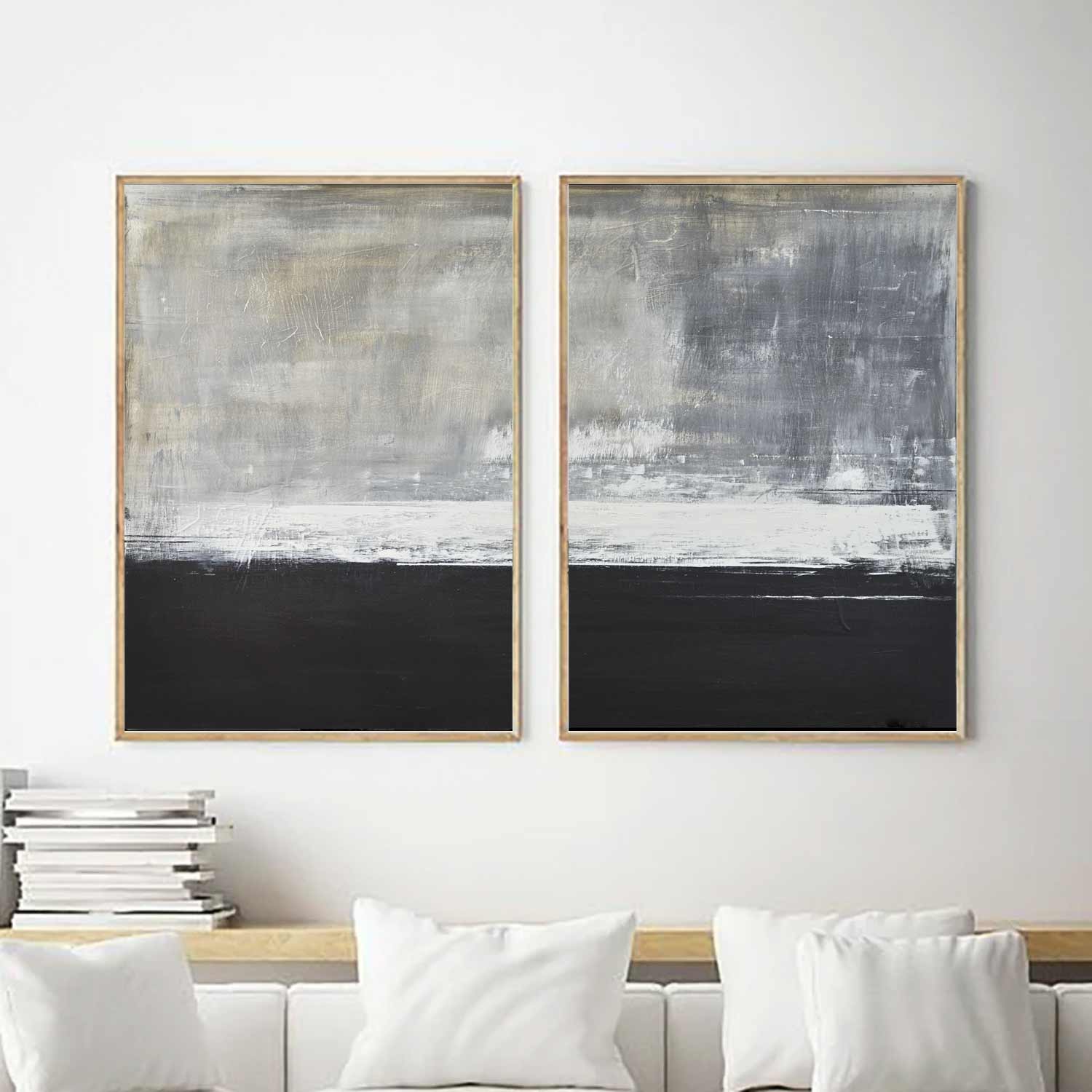 set of 2 paintings oil paintings