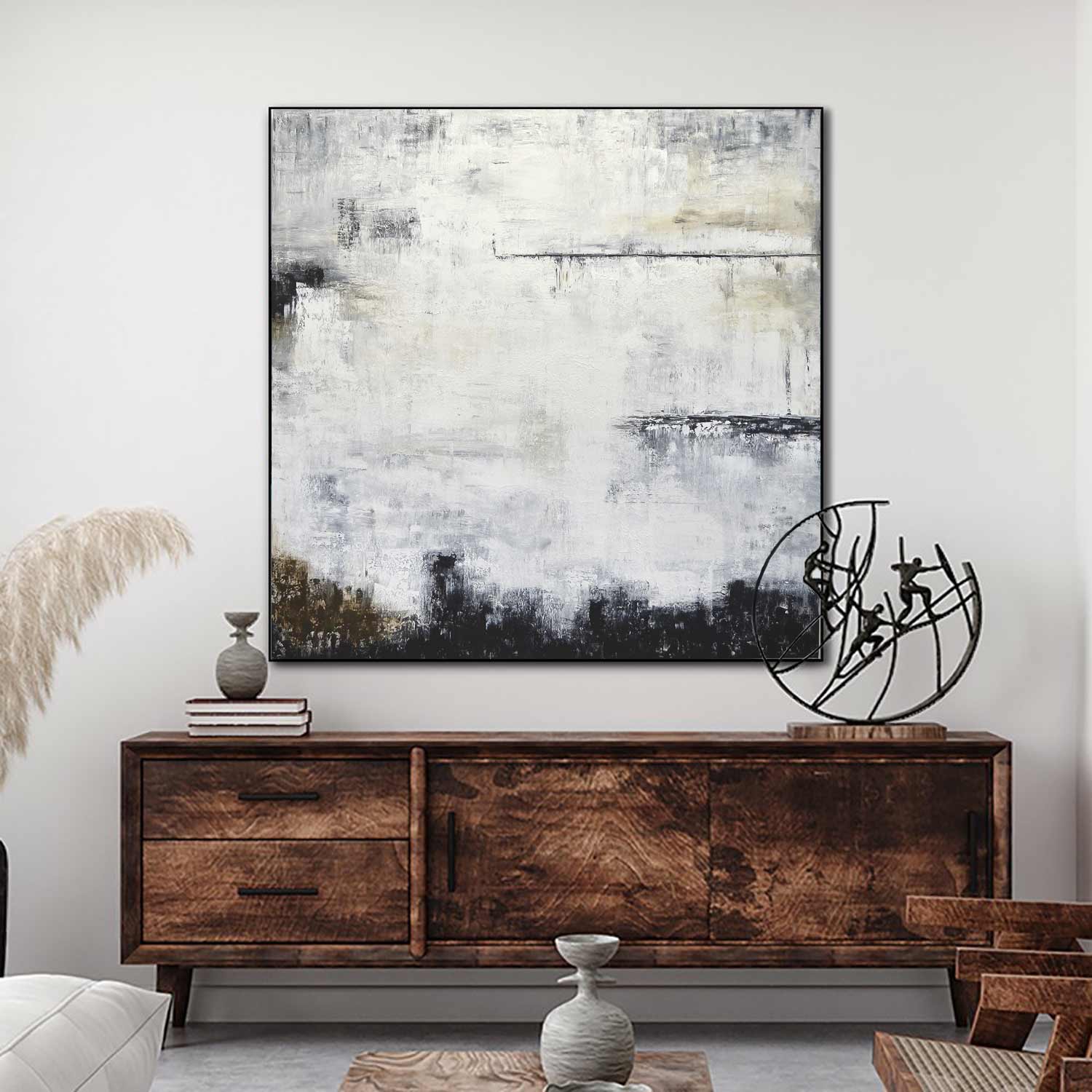 square abstract original wall art