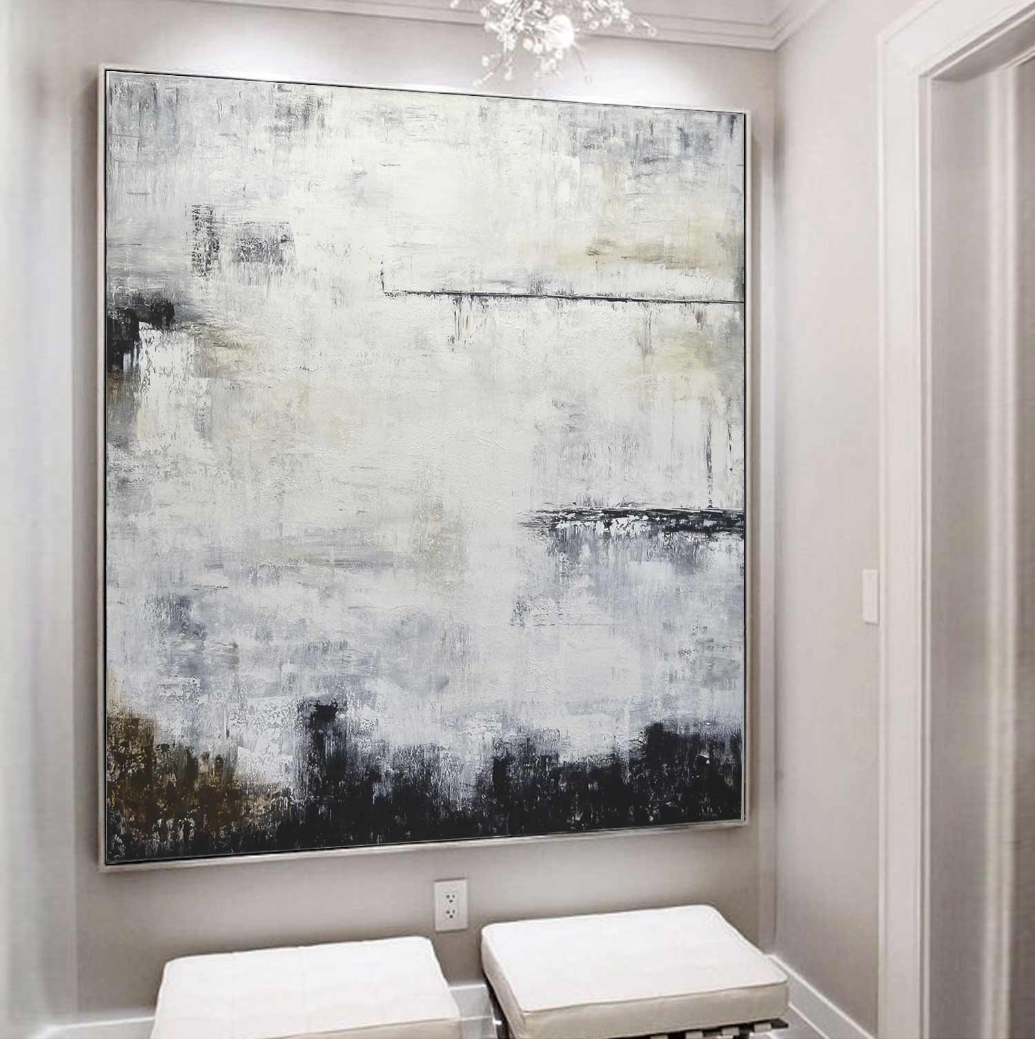 original square contemporary wall art