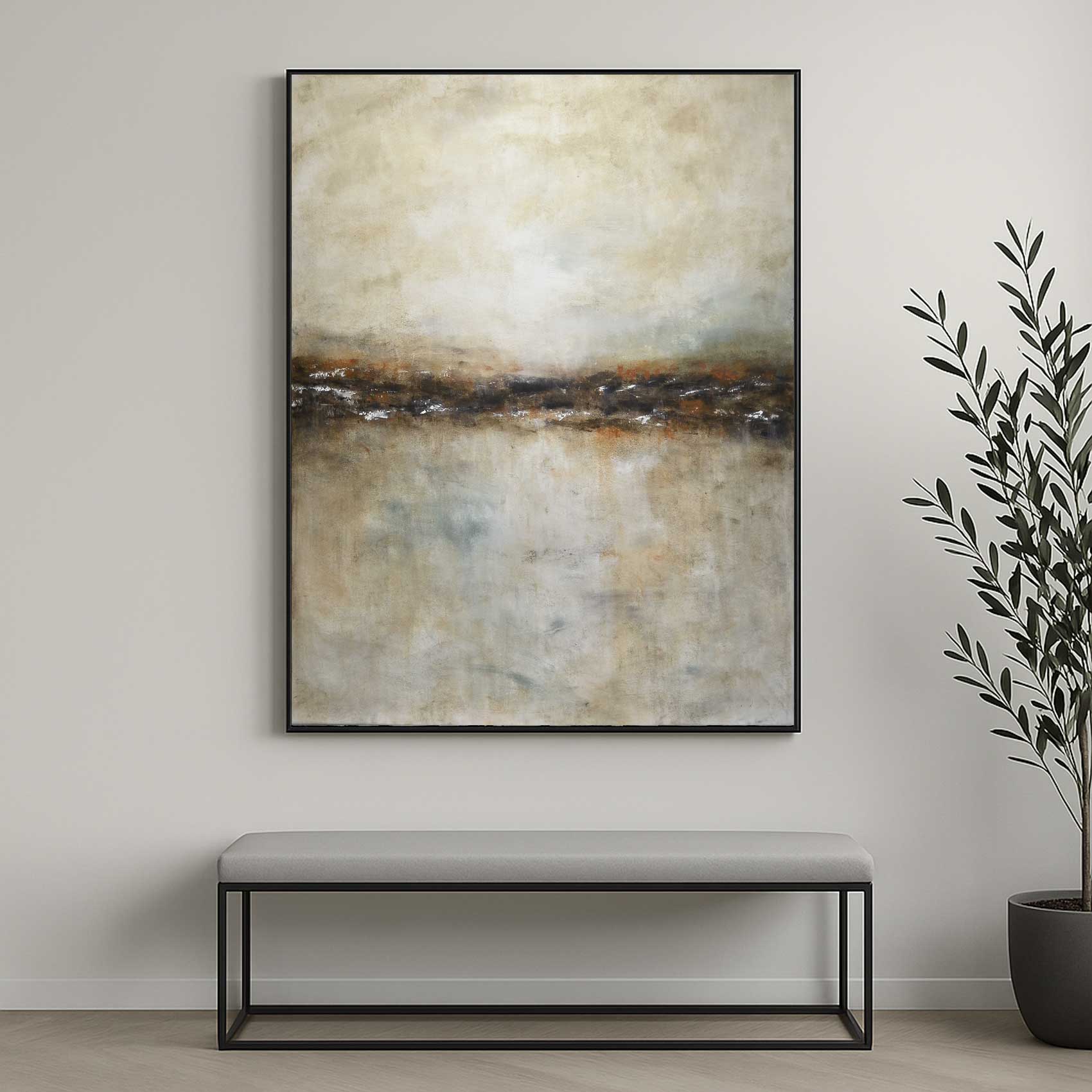 Brown Wall Art Muted Colors For Entryway Hallway Art Gallery