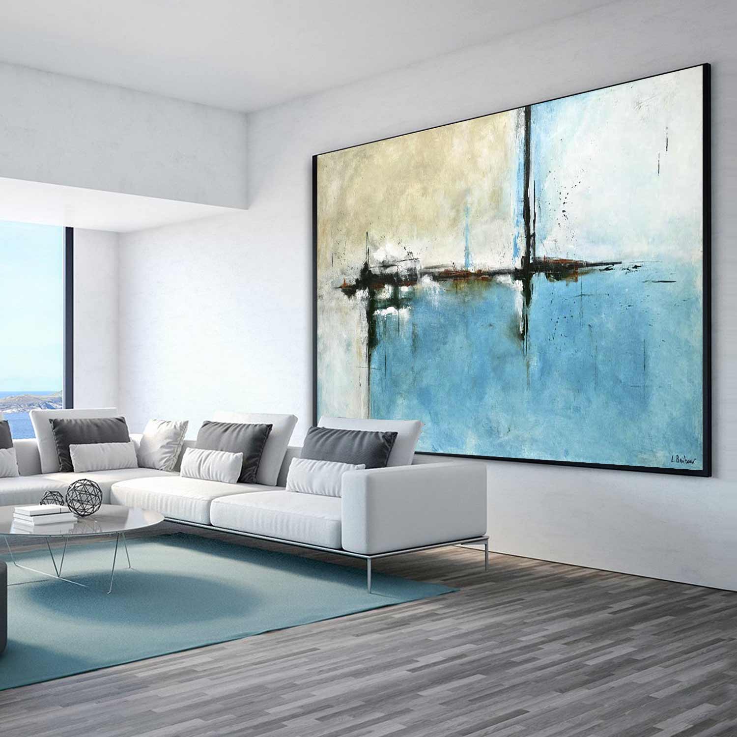 Modern Contemporary Artwork On Canvas High Quality New Home Gift