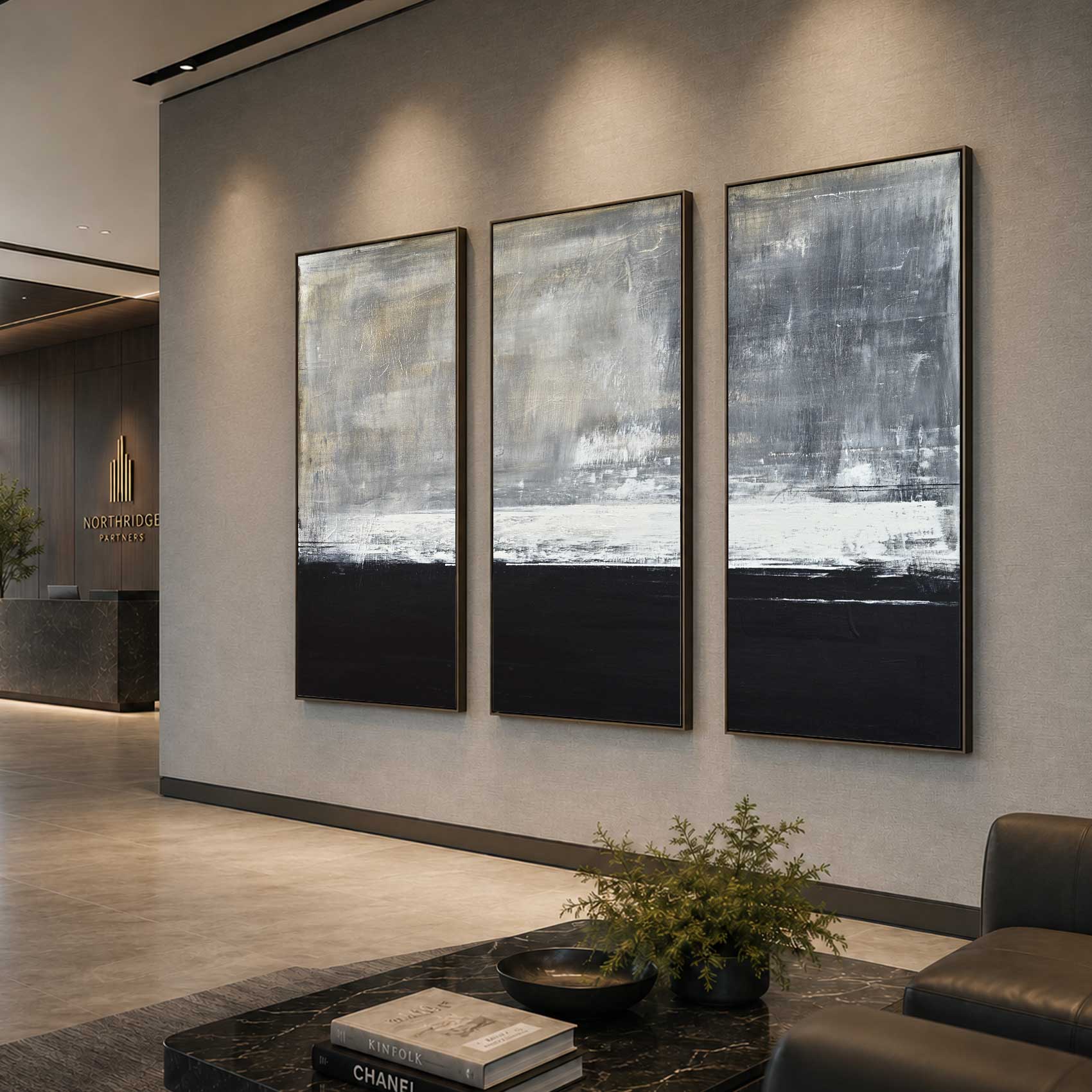 3 Piece Artwork For Large Walls Contemporary Paintings On Canvas