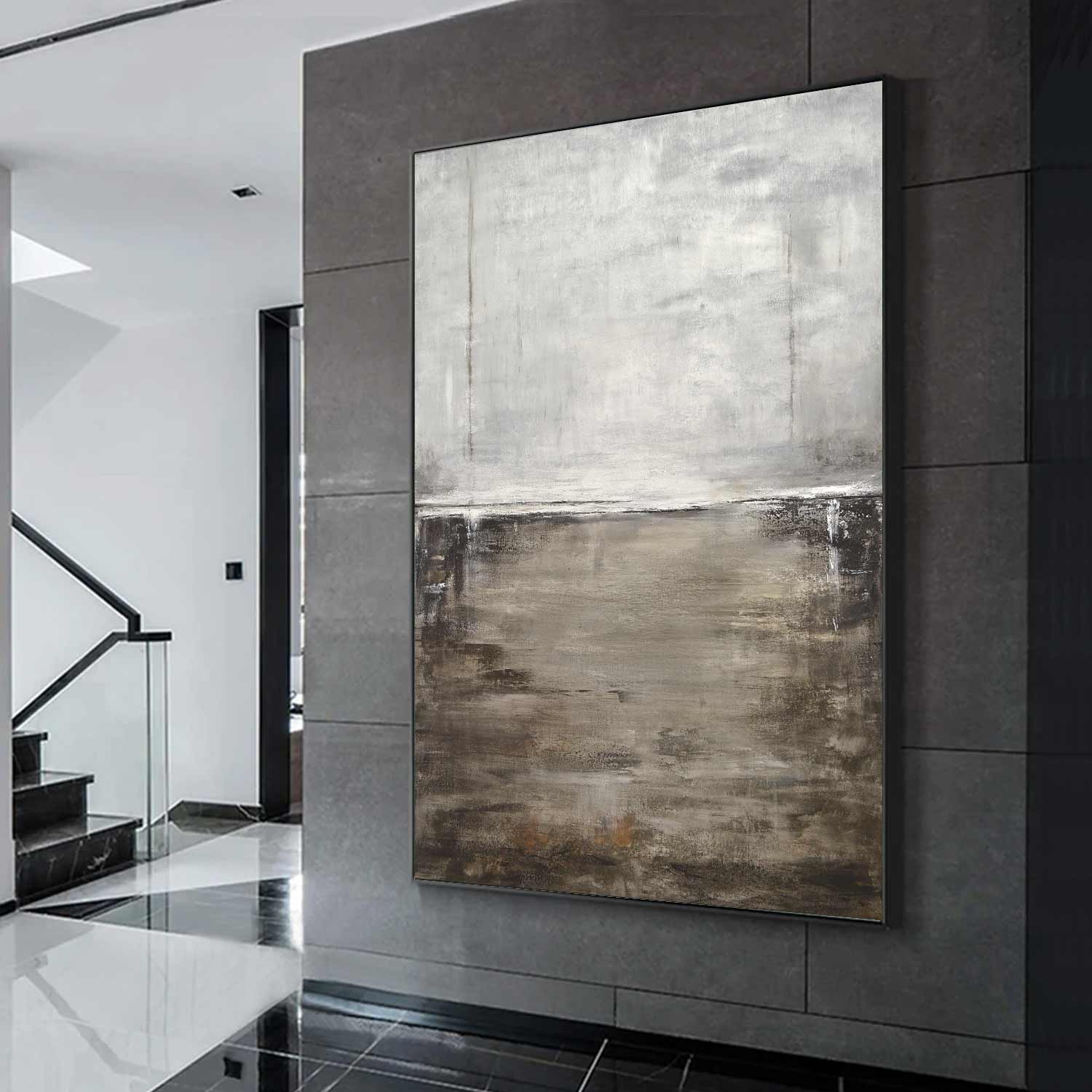 warm minimalist abstract 40x60 painting