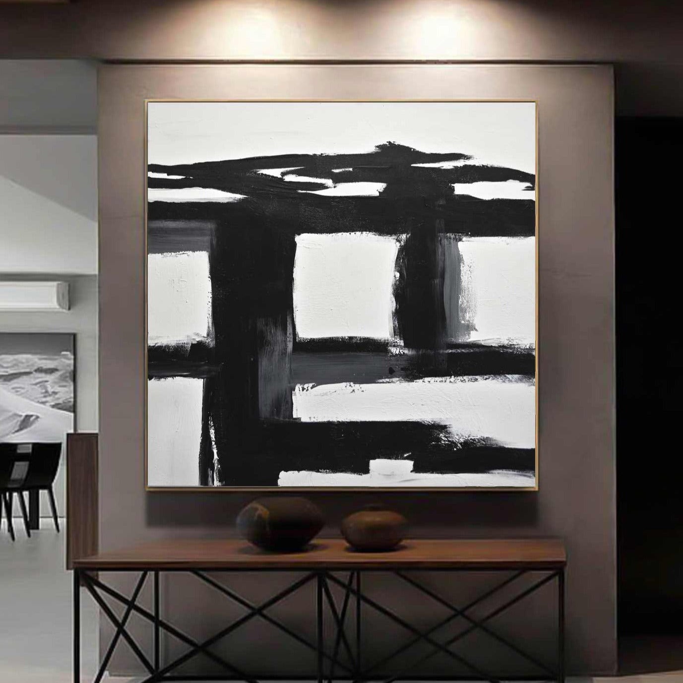 48x48 black and white abstract