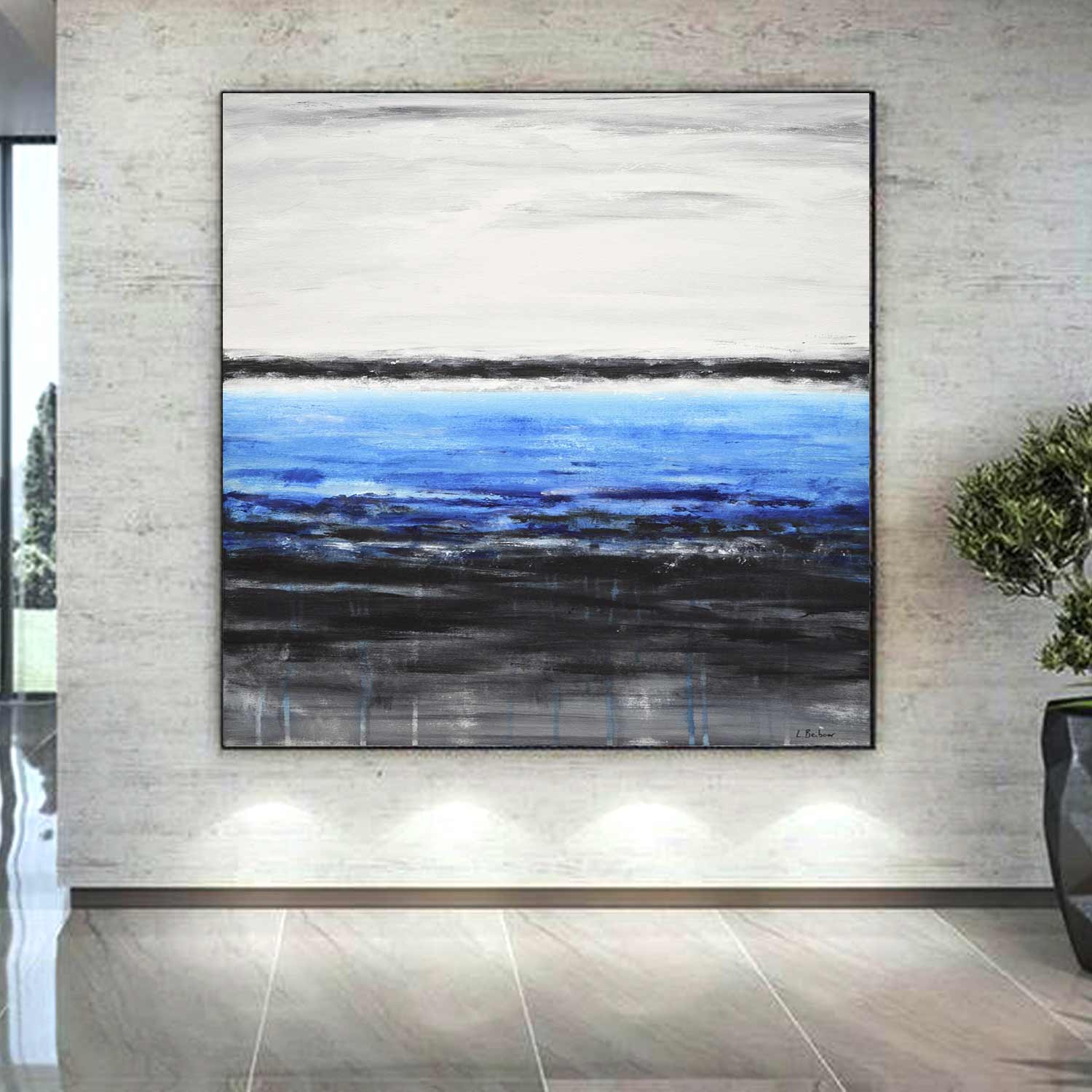 60x60 seascape painting