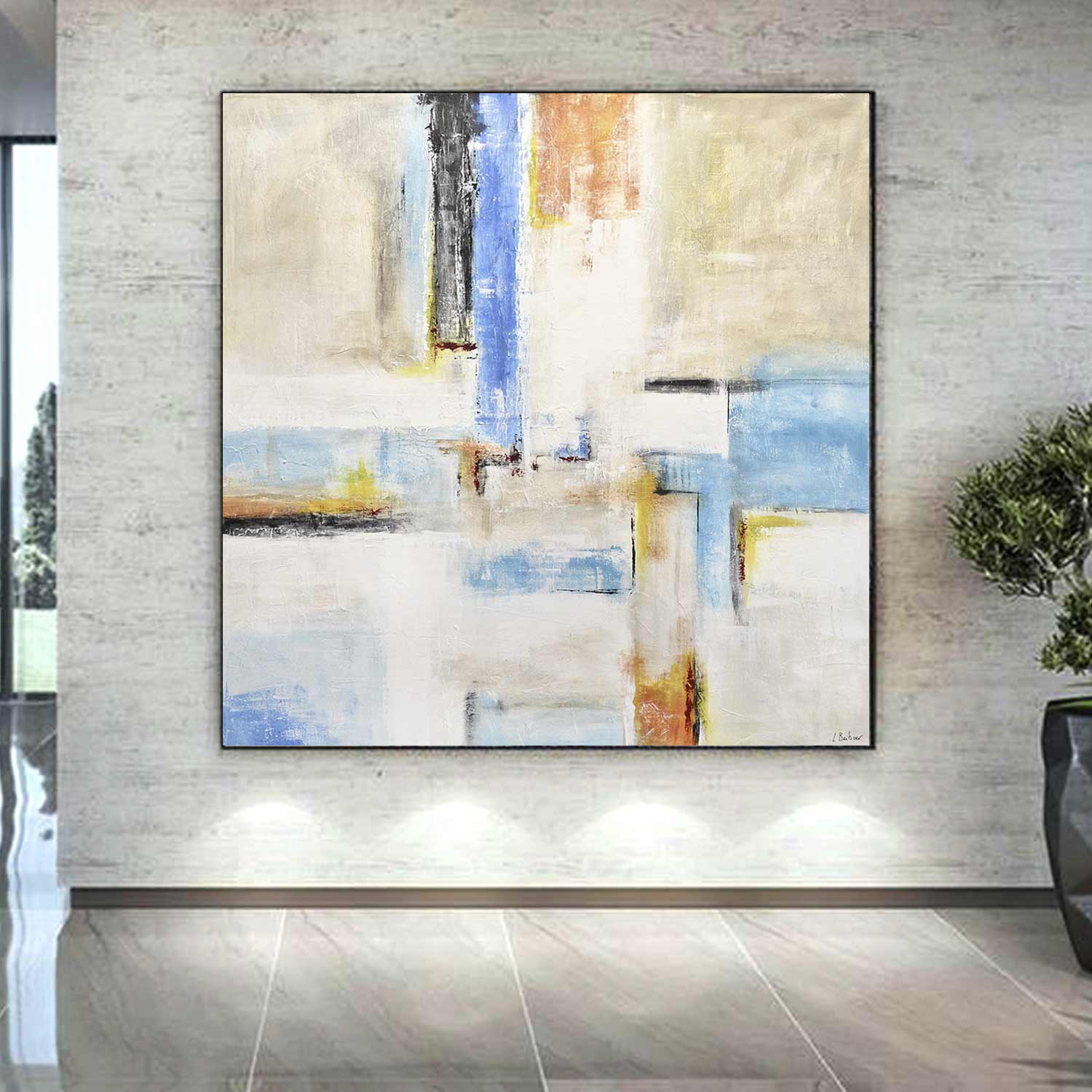 72x72 abstract large painting