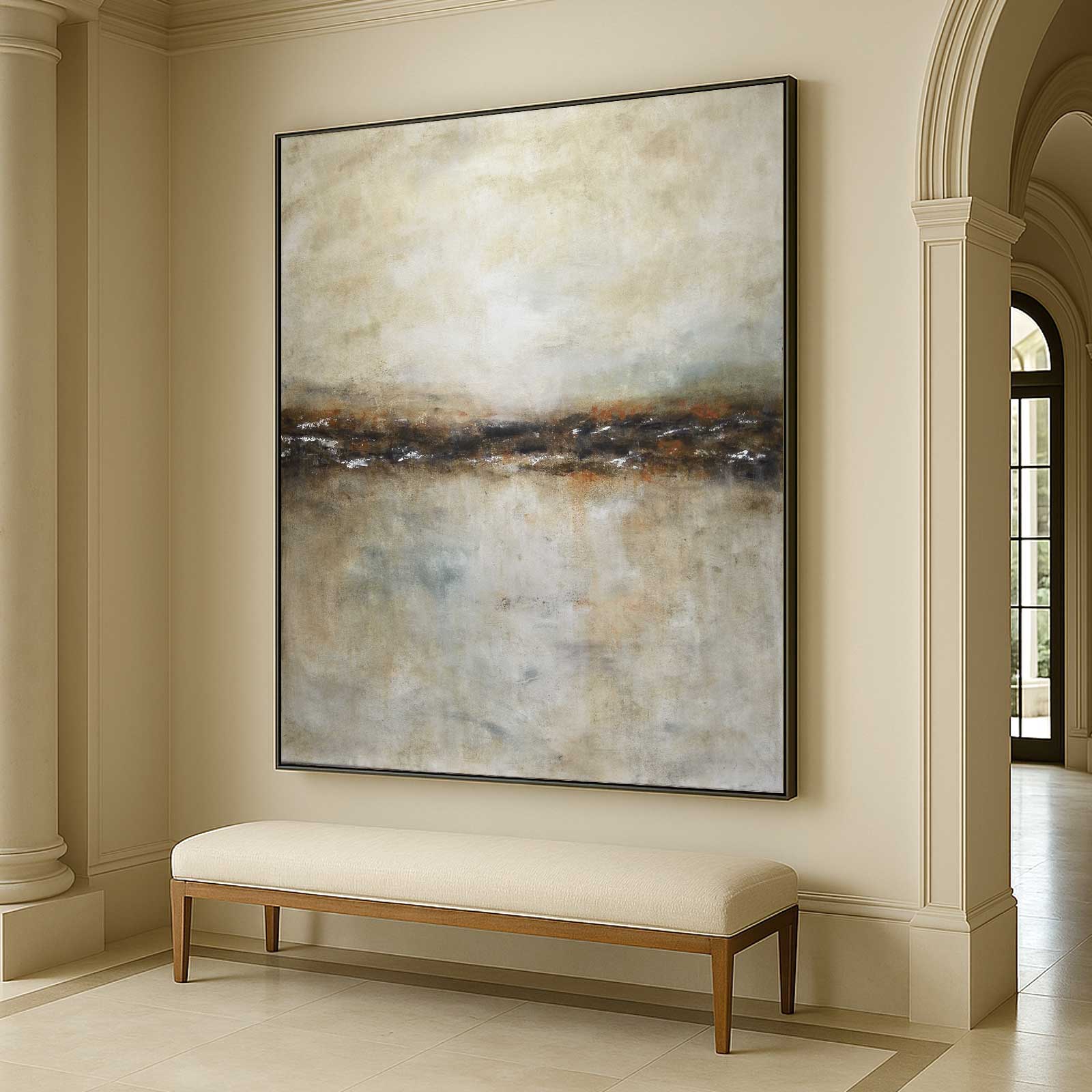 Brown Wall Art Muted Colors For Entryway Hallway Art Gallery