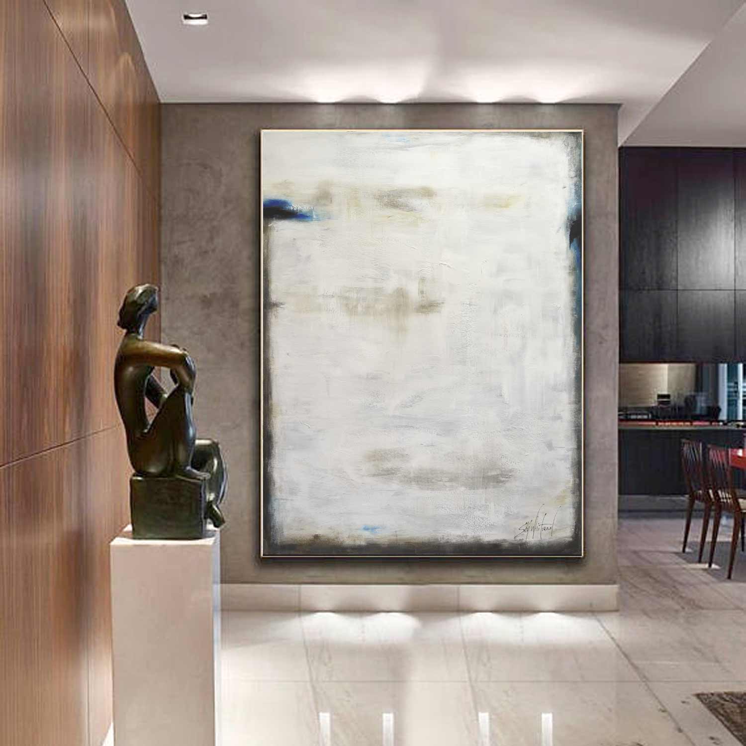 Art For Modern Interior Minimalist Big Handmade Artwork For Livingroom